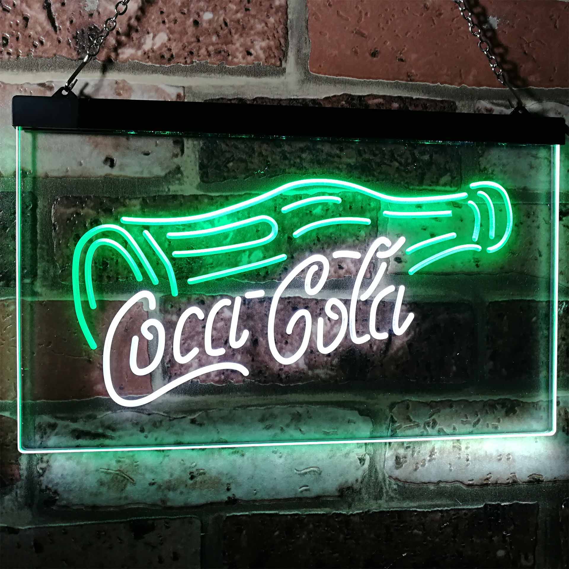 Coca Cola Bottle Drink Bar Dual Color LED Neon Sign ProLedSign
