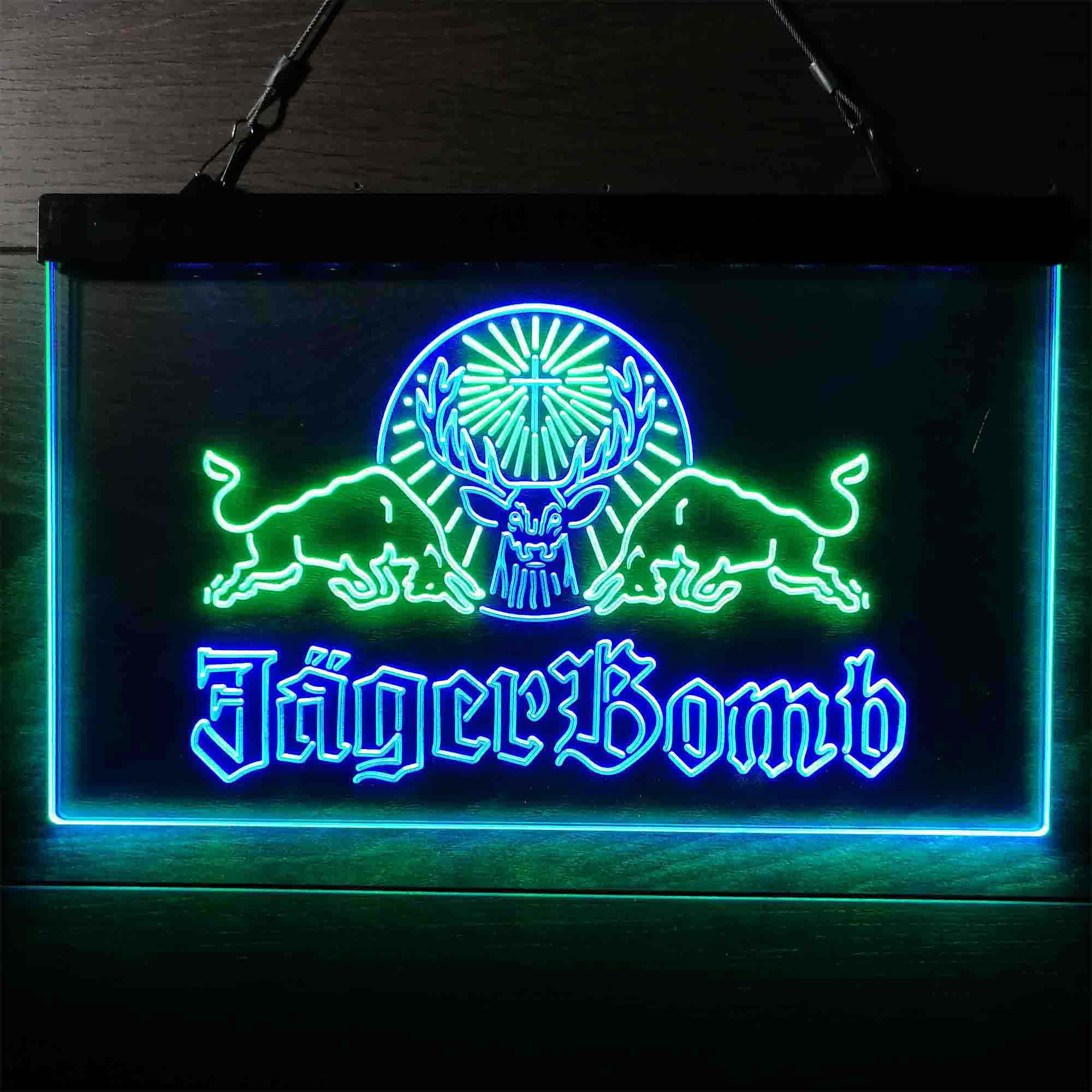 Jagerbomb Bull Shot Neon-Like LED Sign