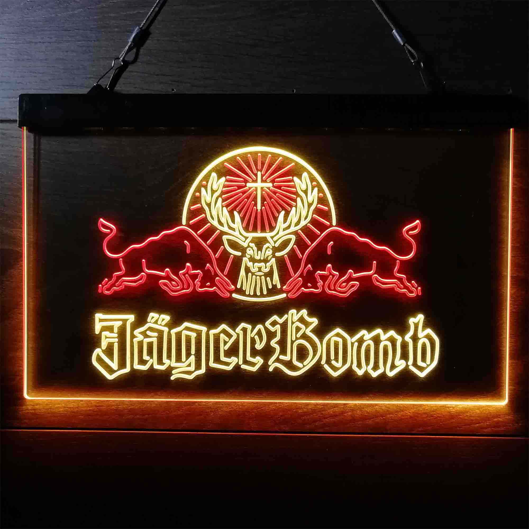 Jagerbomb Bull Shot Neon-Like LED Sign
