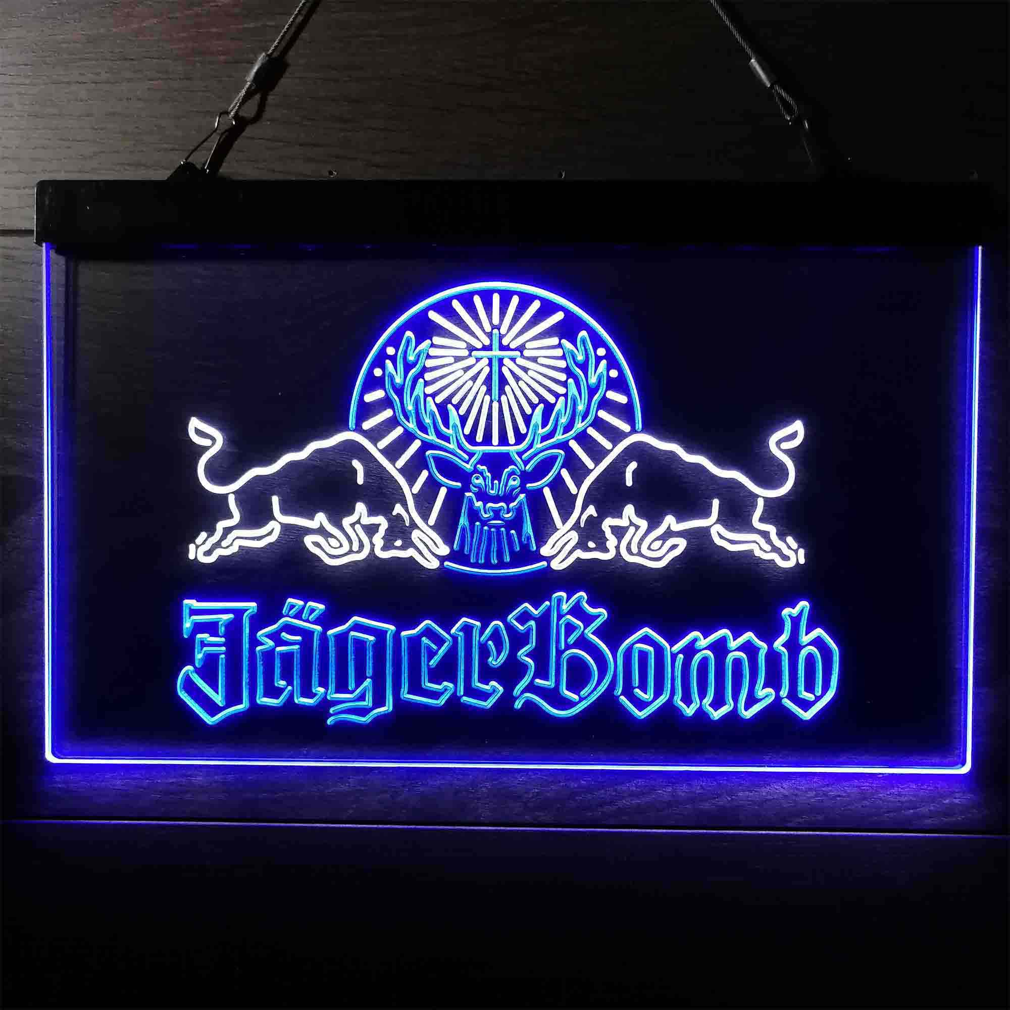 Jagerbomb Bull Shot Neon-Like LED Sign