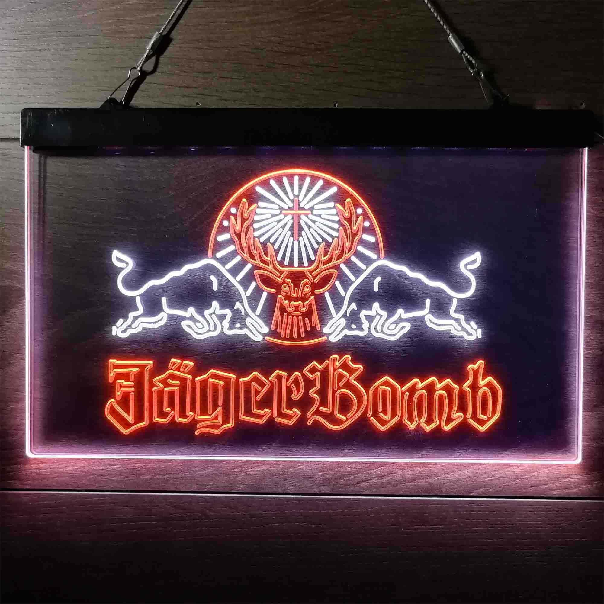 Jagerbomb Bull Shot Neon-Like LED Sign