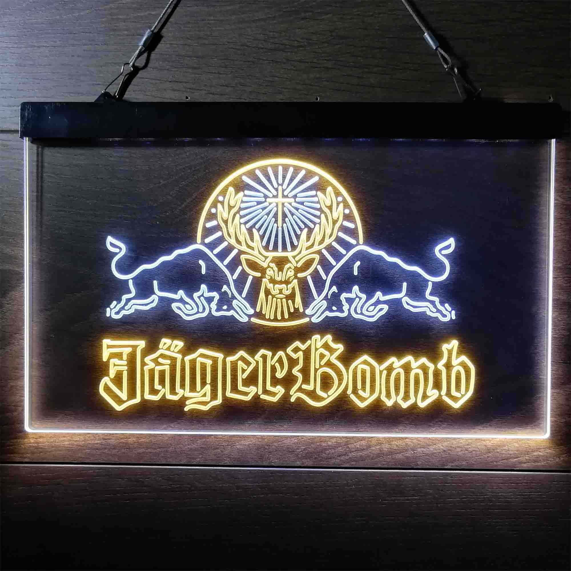 Jagerbomb Bull Shot Neon-Like LED Sign
