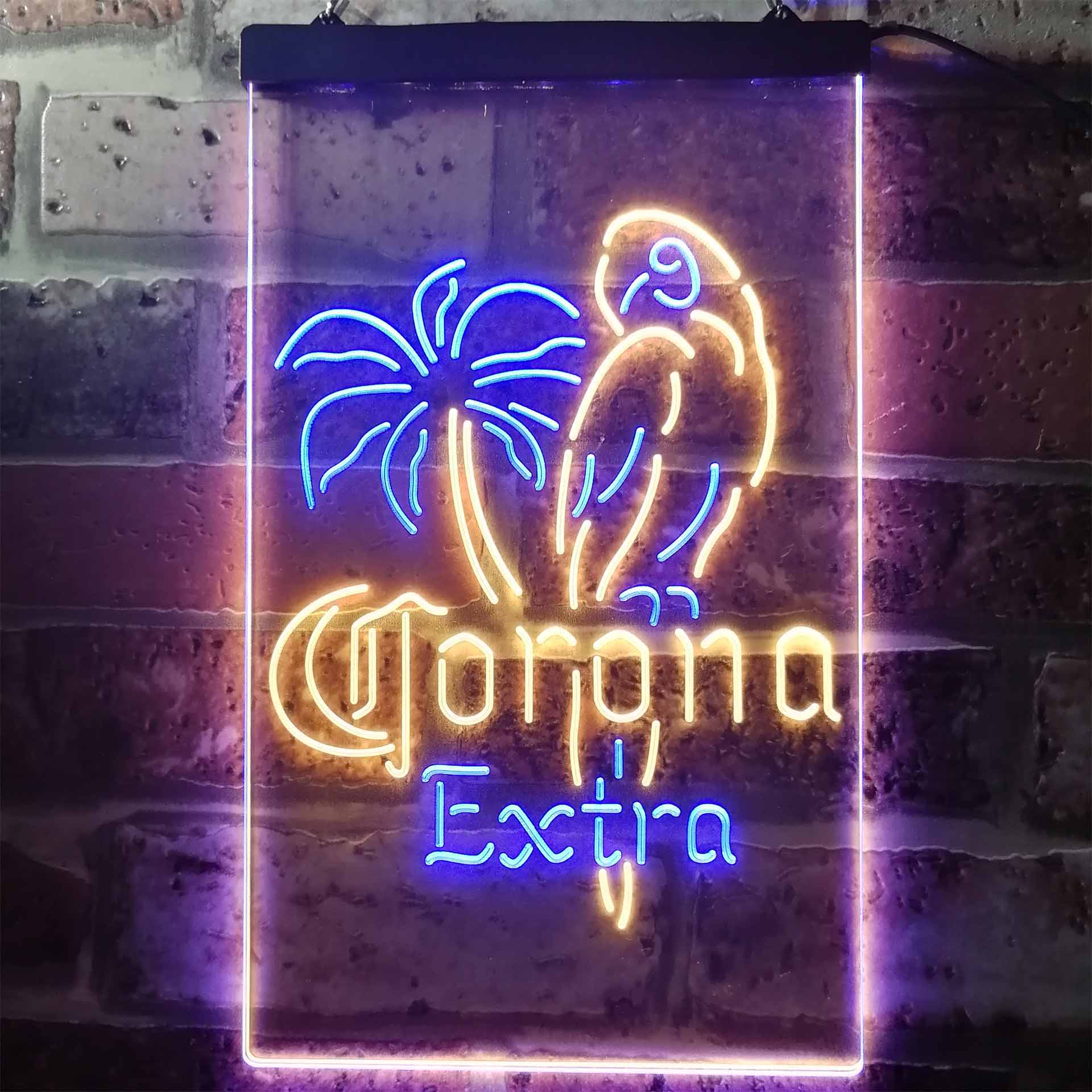 Corona Extra Parrot Neon-Like LED Sign