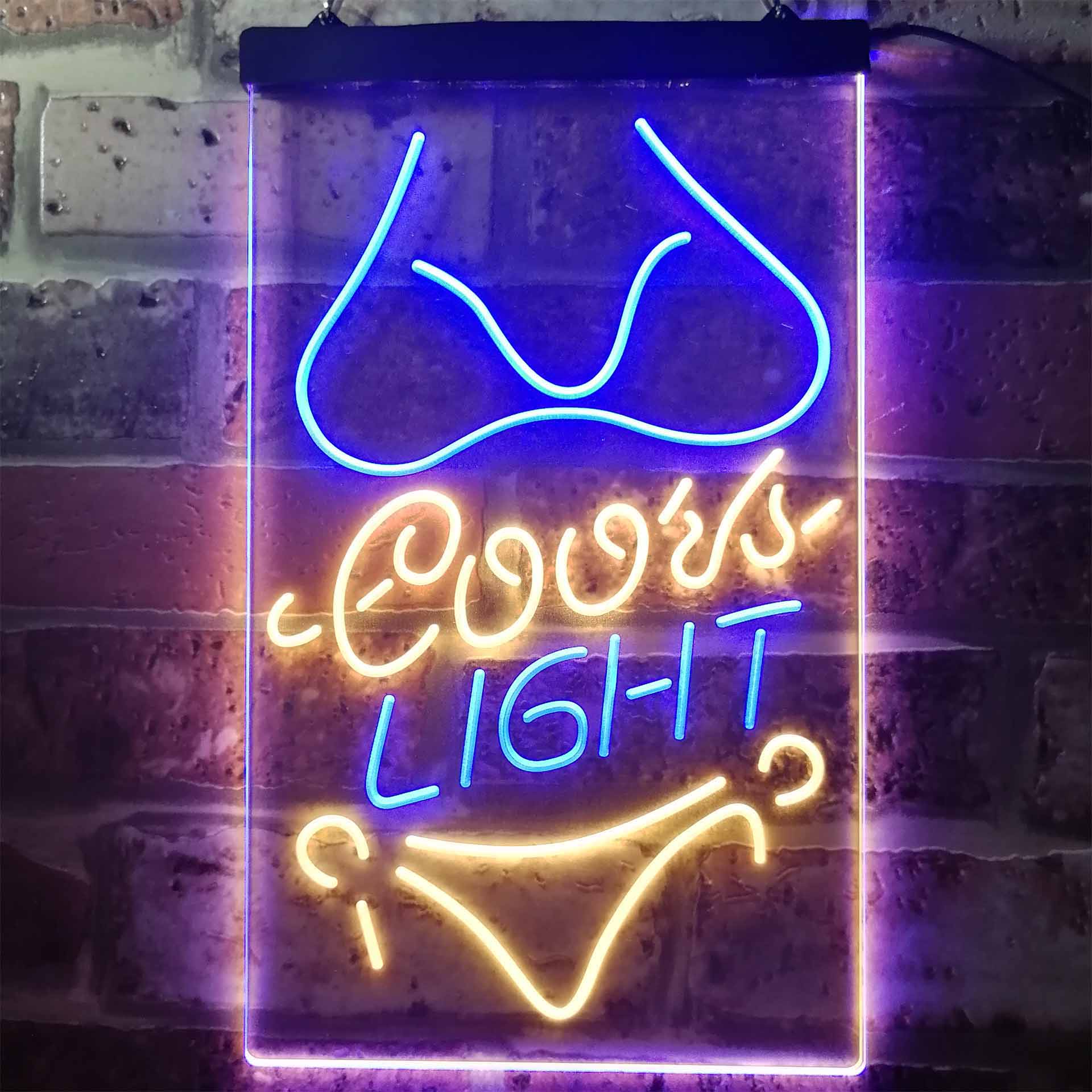 Coors Light Dual Color LED Neon Sign ProLedSign