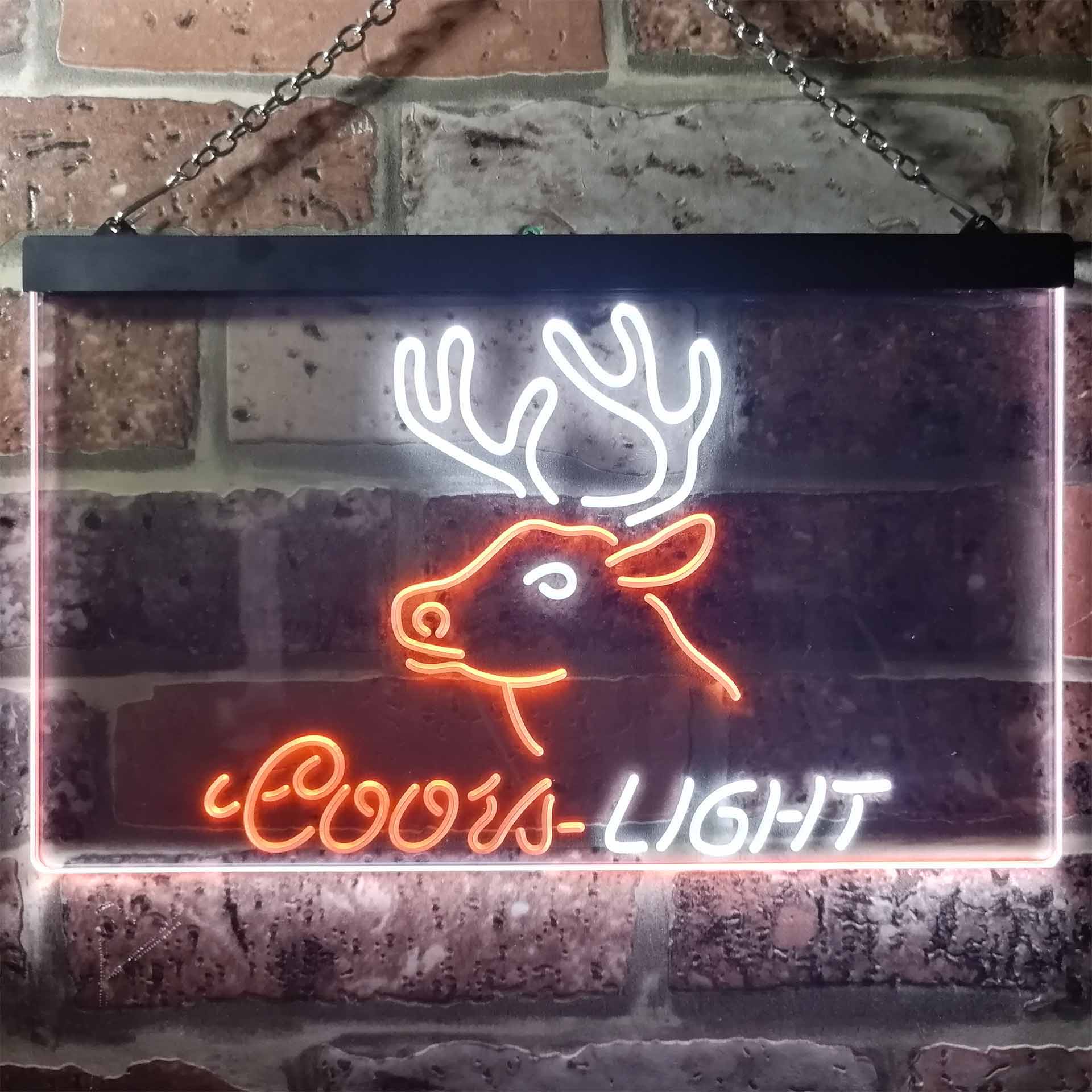 Coors Light Deer Den Man Cave Neon-Like LED Sign