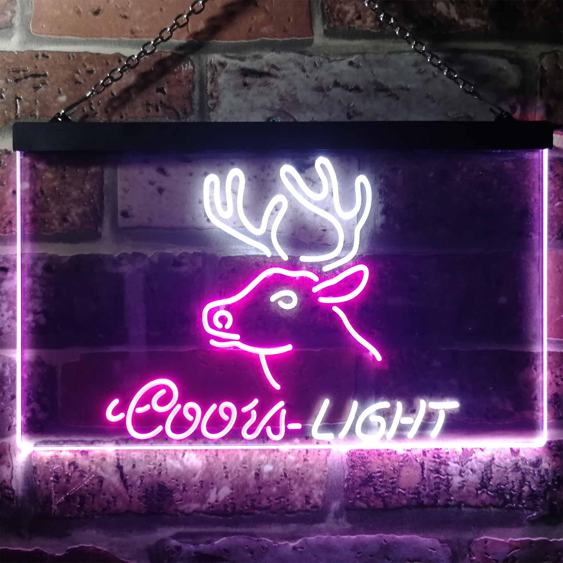 Coors Light Deer Den Man Cave Neon-Like LED Sign