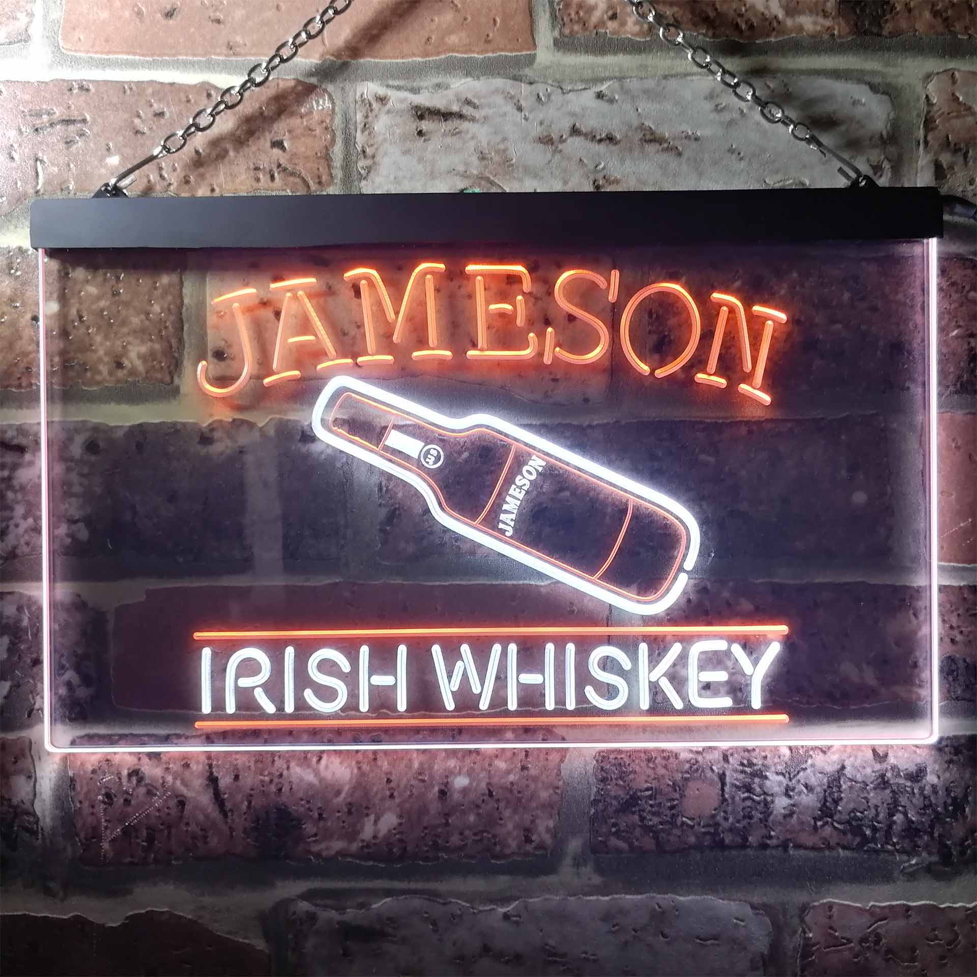 Jameson Irish Whiskey Bar Decoration Dual Color LED Neon Sign ProLedSign