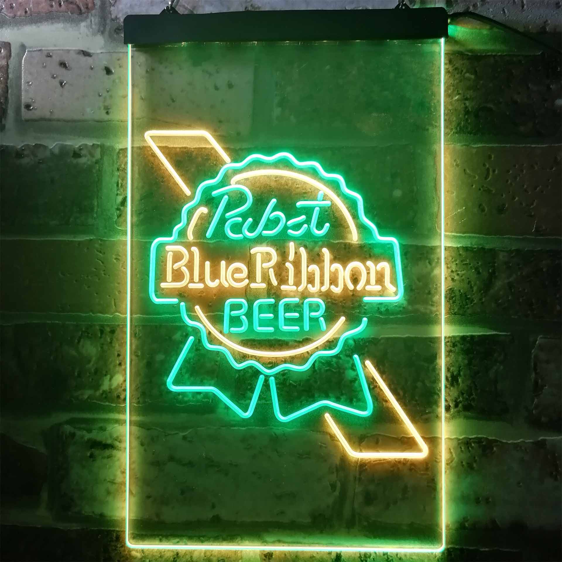 Pabst Blue Ribbon Dual Color LED Neon Sign ProLedSign