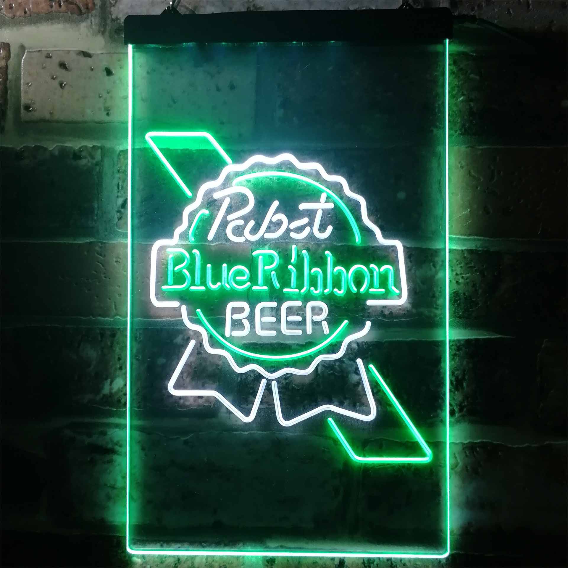 Pabst Blue Ribbon Dual Color LED Neon Sign ProLedSign
