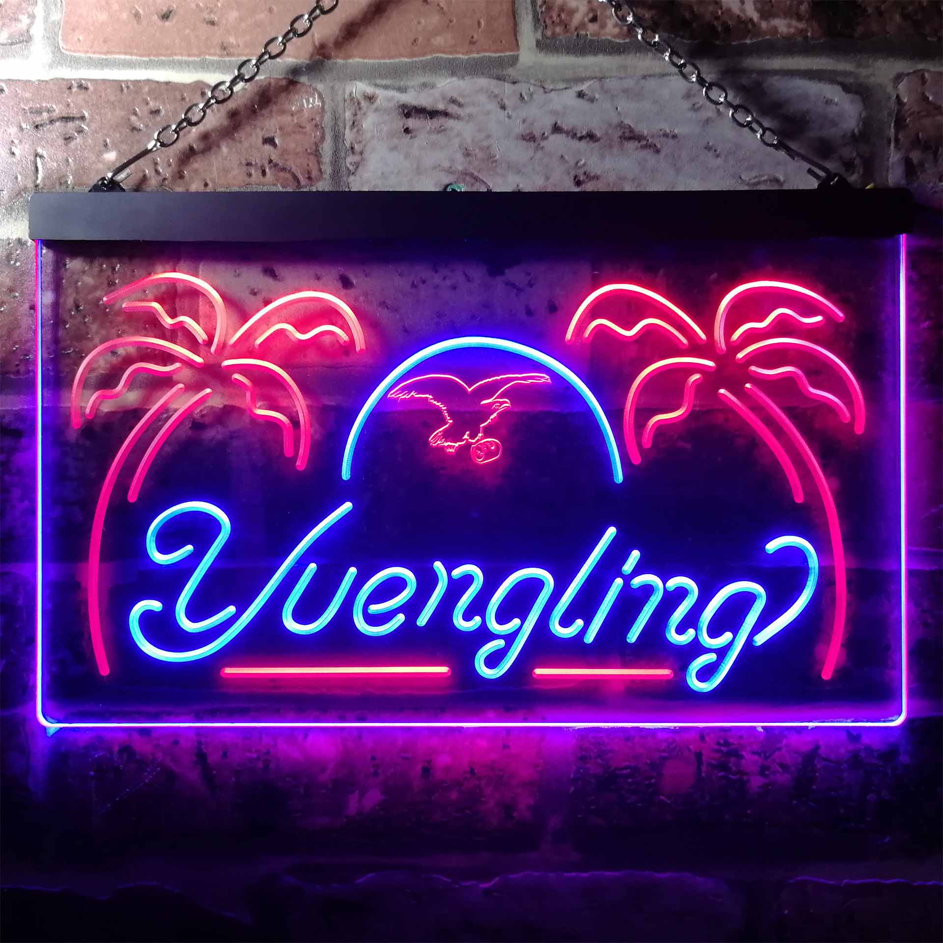Yuengling Lager Eagle Beer Bar Dual Color LED Neon Sign ProLedSign