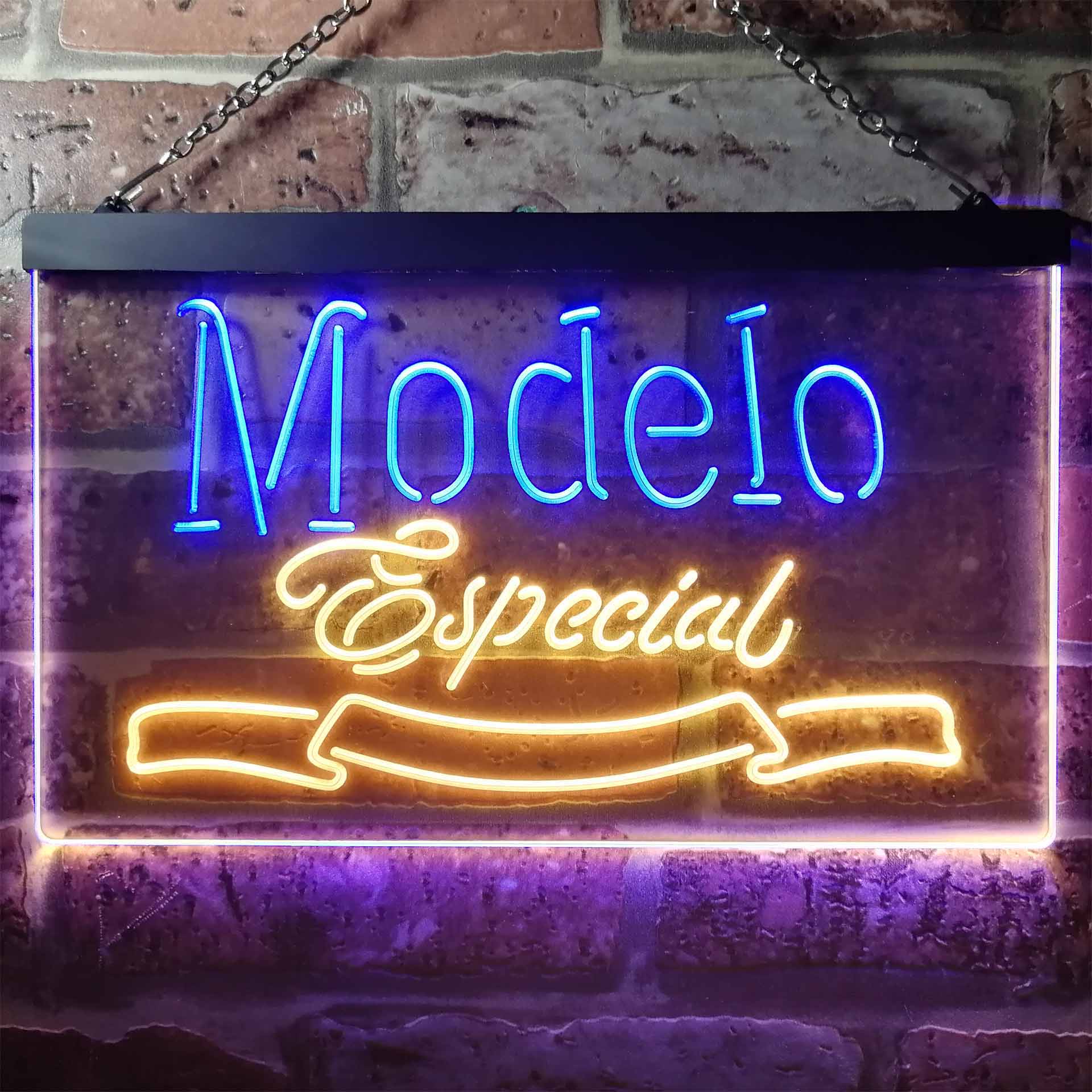 Modelo Especial 1925 Beer Bar Dual Color LED Neon Sign ProLedSign