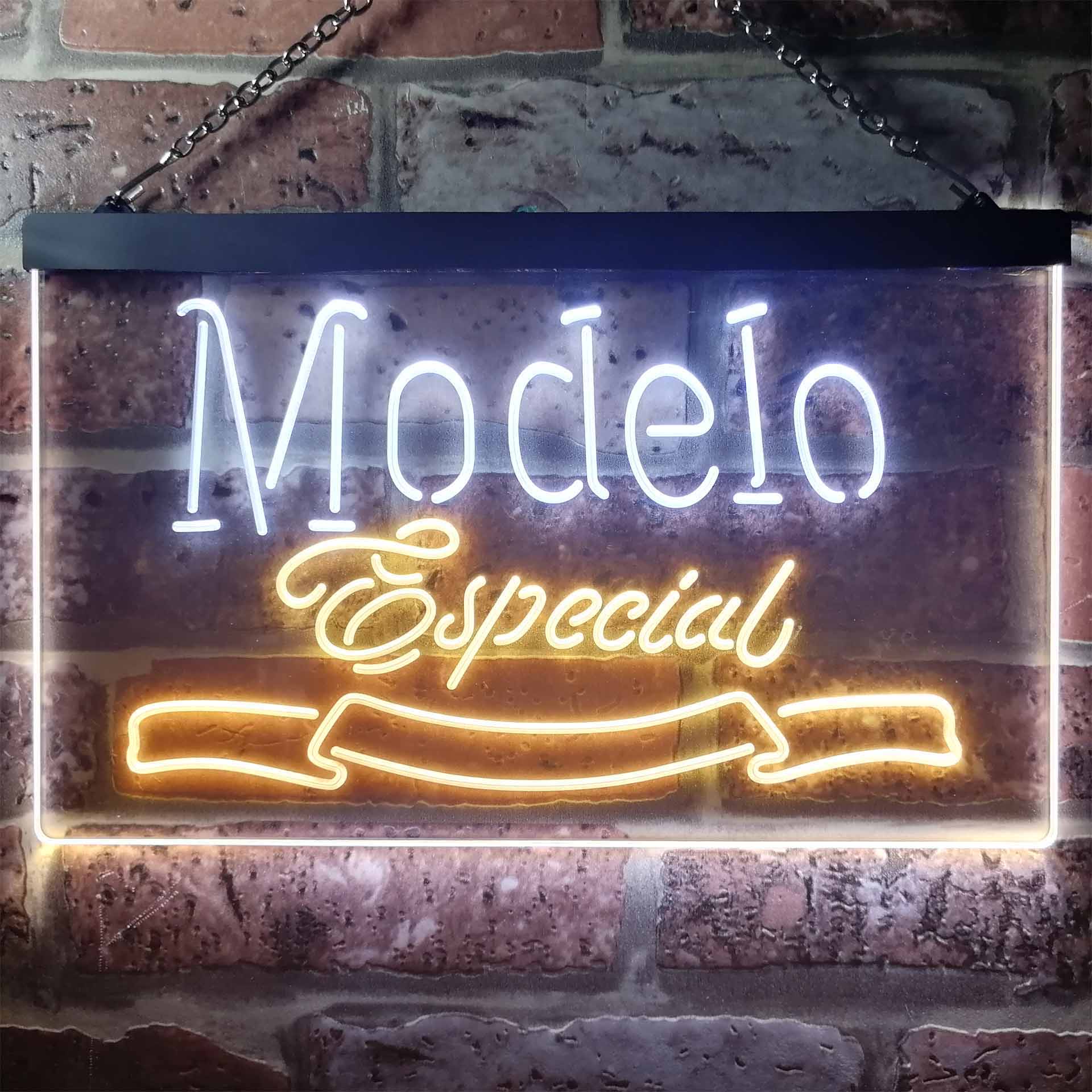 Modelo Especial 1925 Beer Bar Dual Color LED Neon Sign ProLedSign