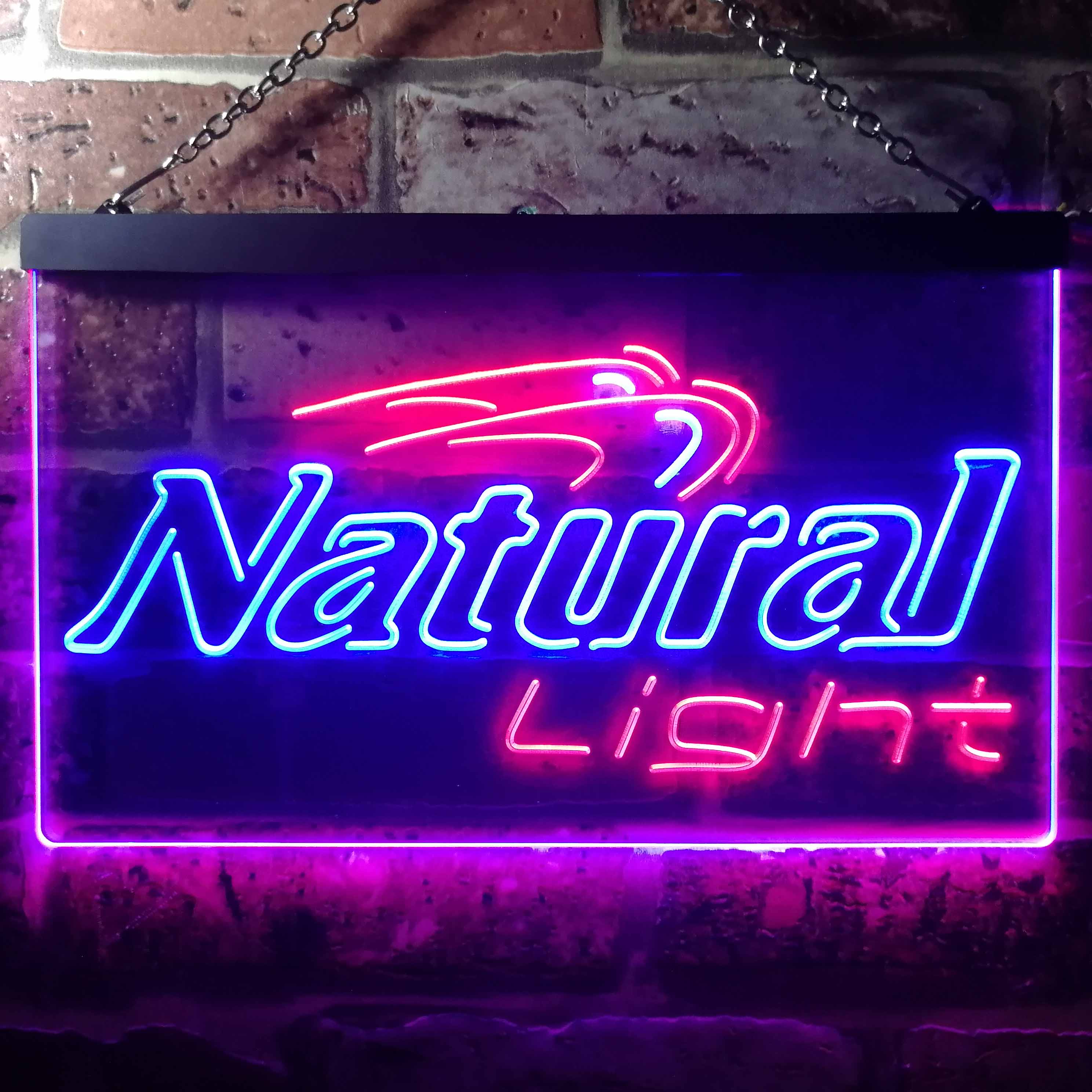 Natural Light Beer Bar Gift Dual Color LED Neon Sign ProLedSign