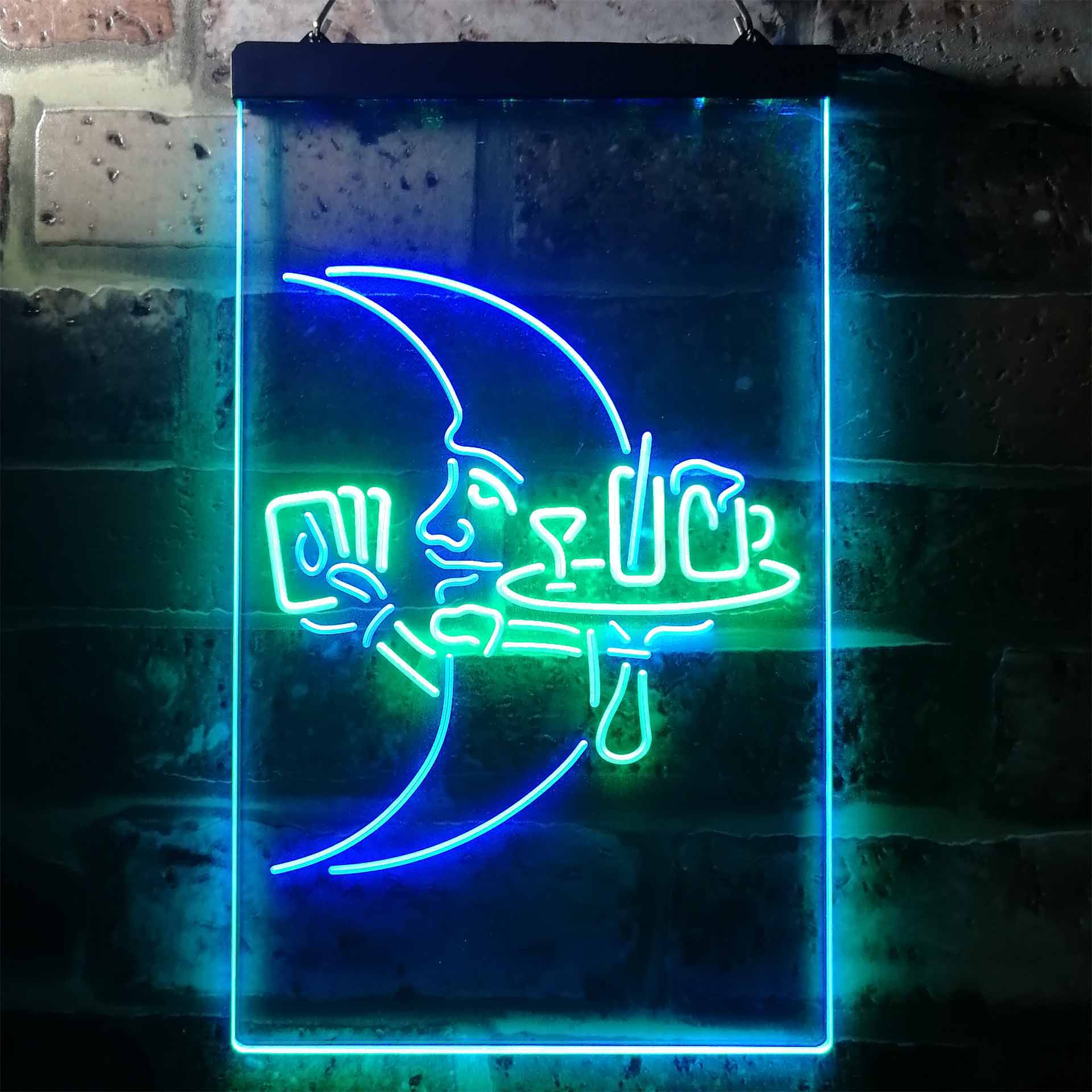 Blue Moon Beer Dual Color LED Neon Sign ProLedSign