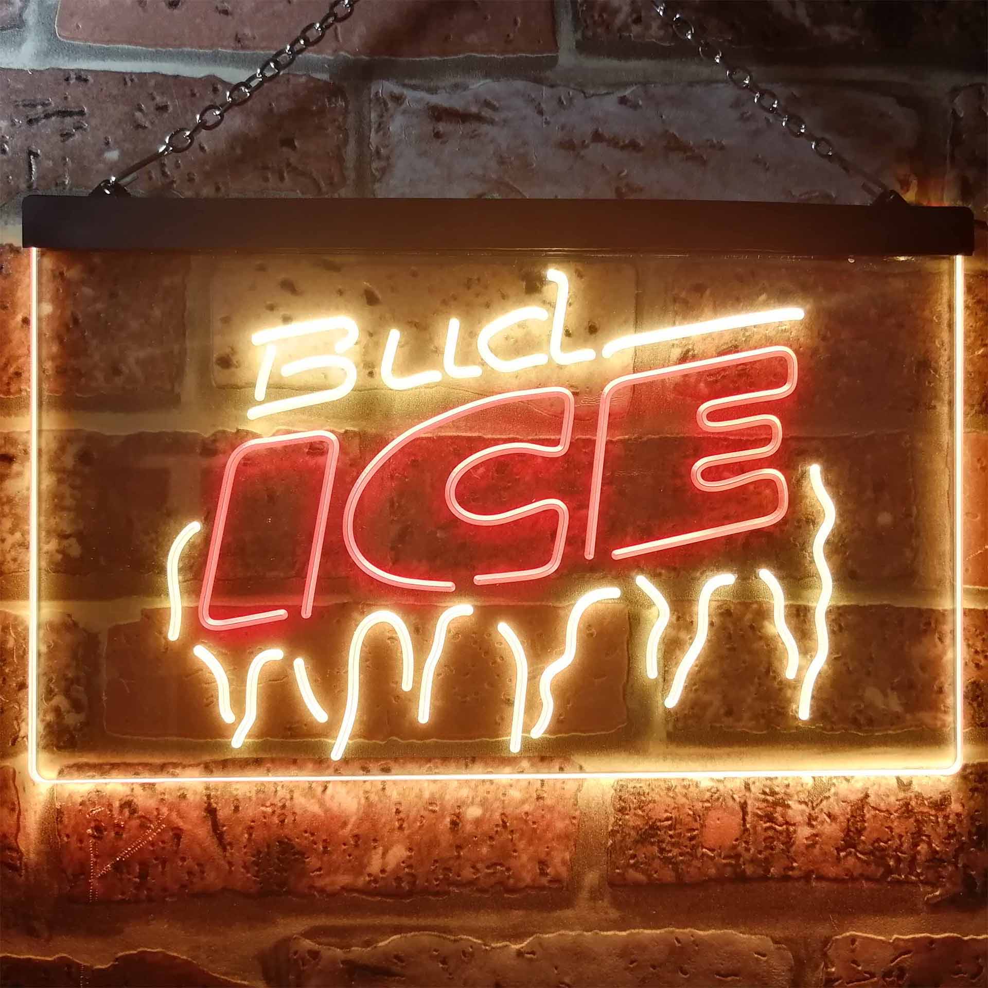 Bud Light Ice Beer Dual Color LED Neon Sign ProLedSign