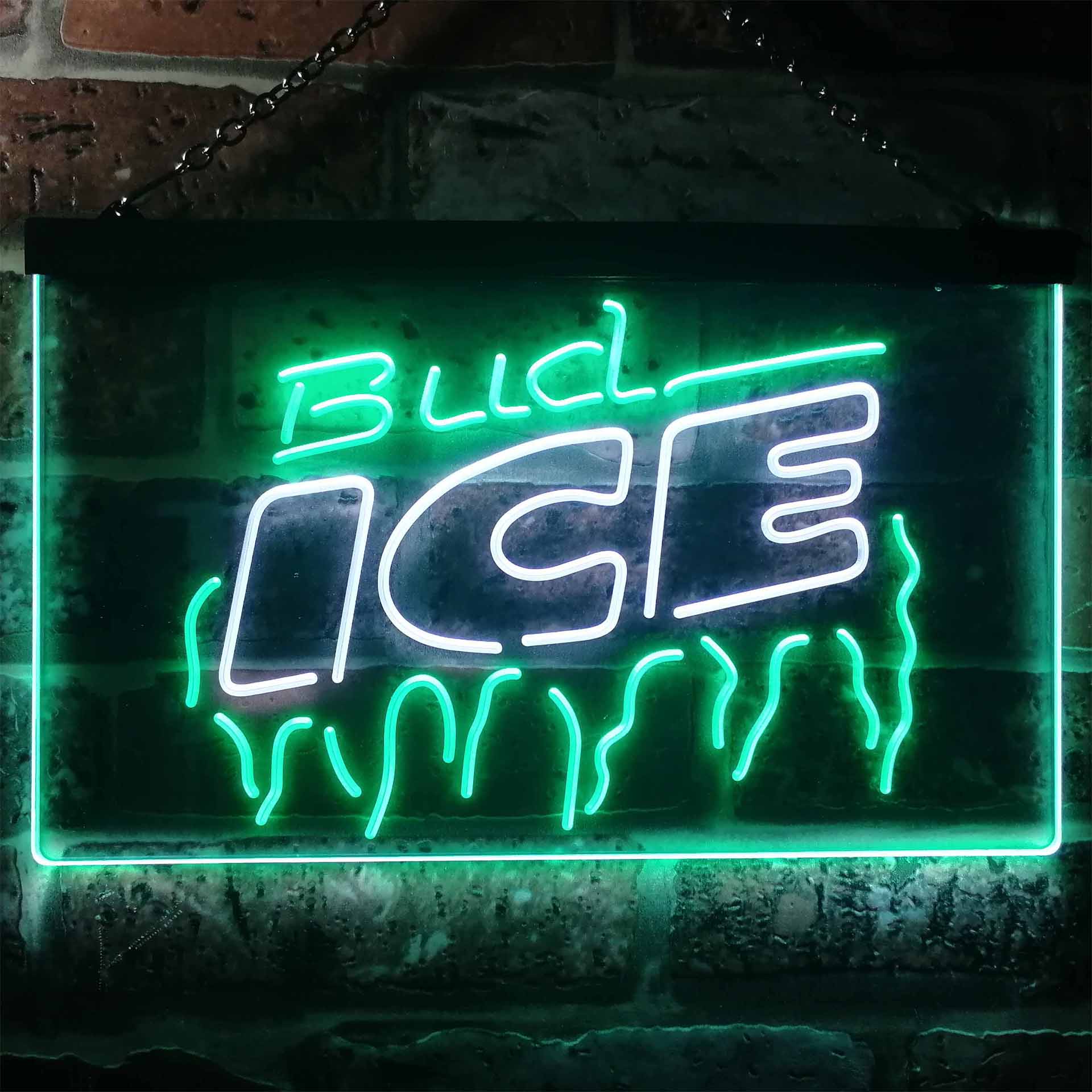 Bud Light Ice Beer Dual Color LED Neon Sign ProLedSign