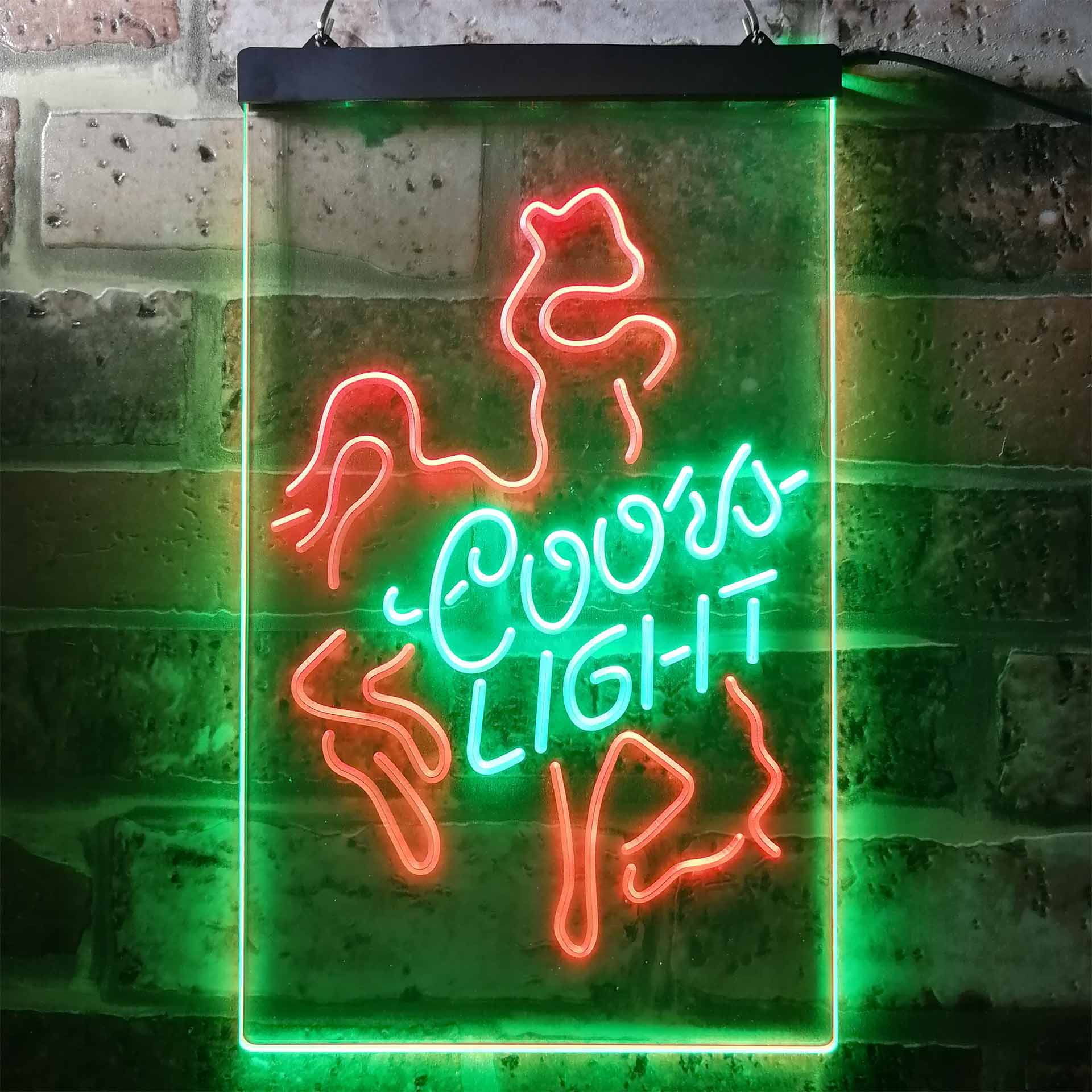Coors Light Horse Riding Dual Color LED Neon Sign ProLedSign