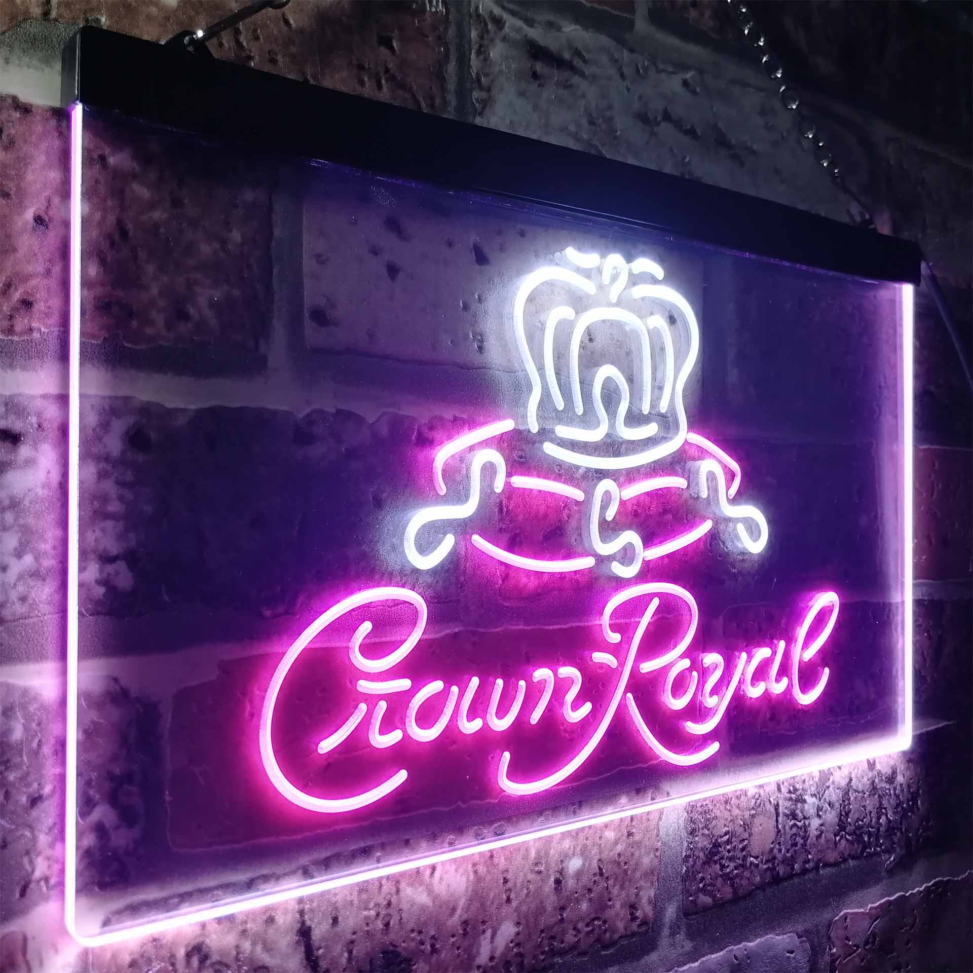 Crown Royal Beer Bar Neon-Like LED Sign