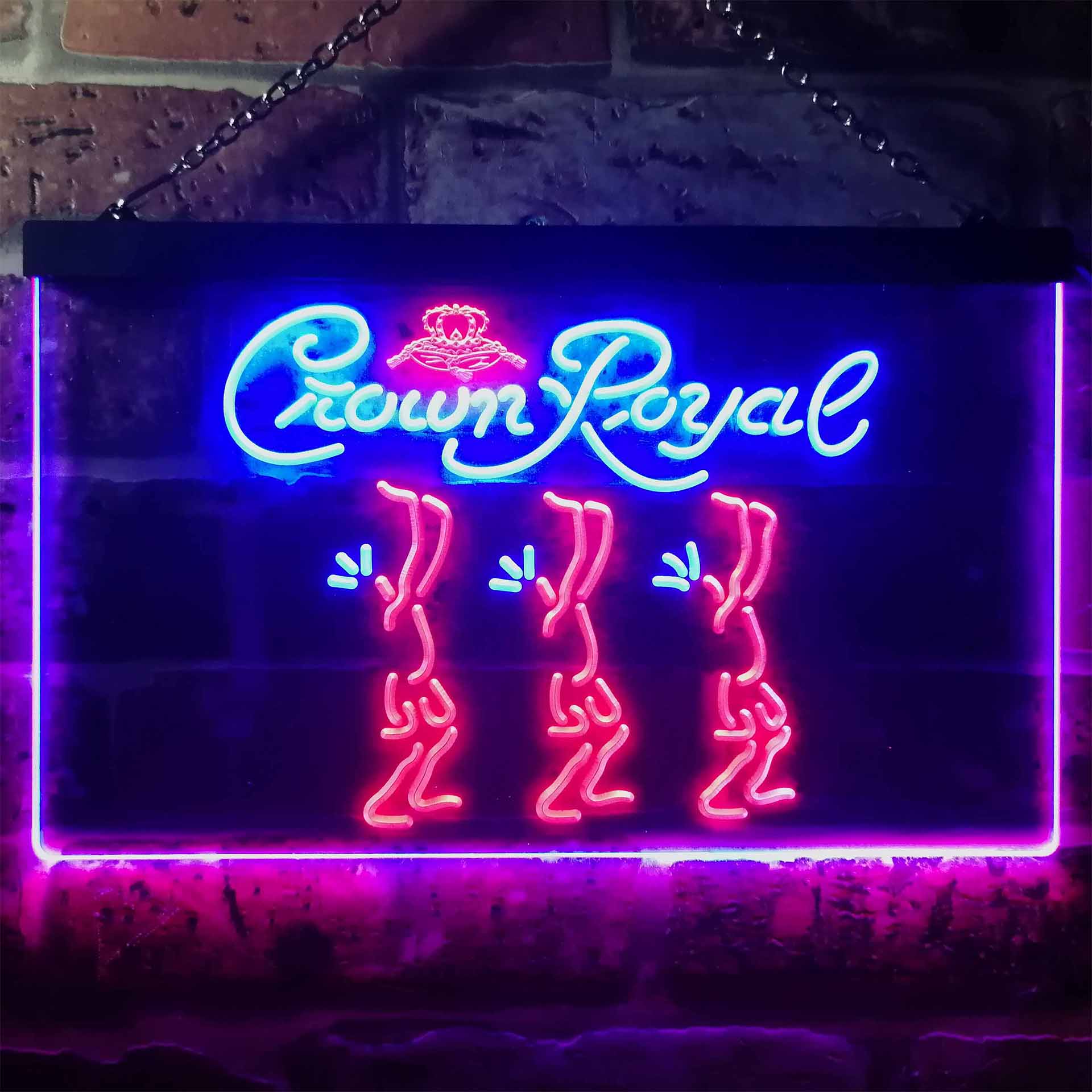 Crown Royal Beer Gift Neon-Like LED Sign