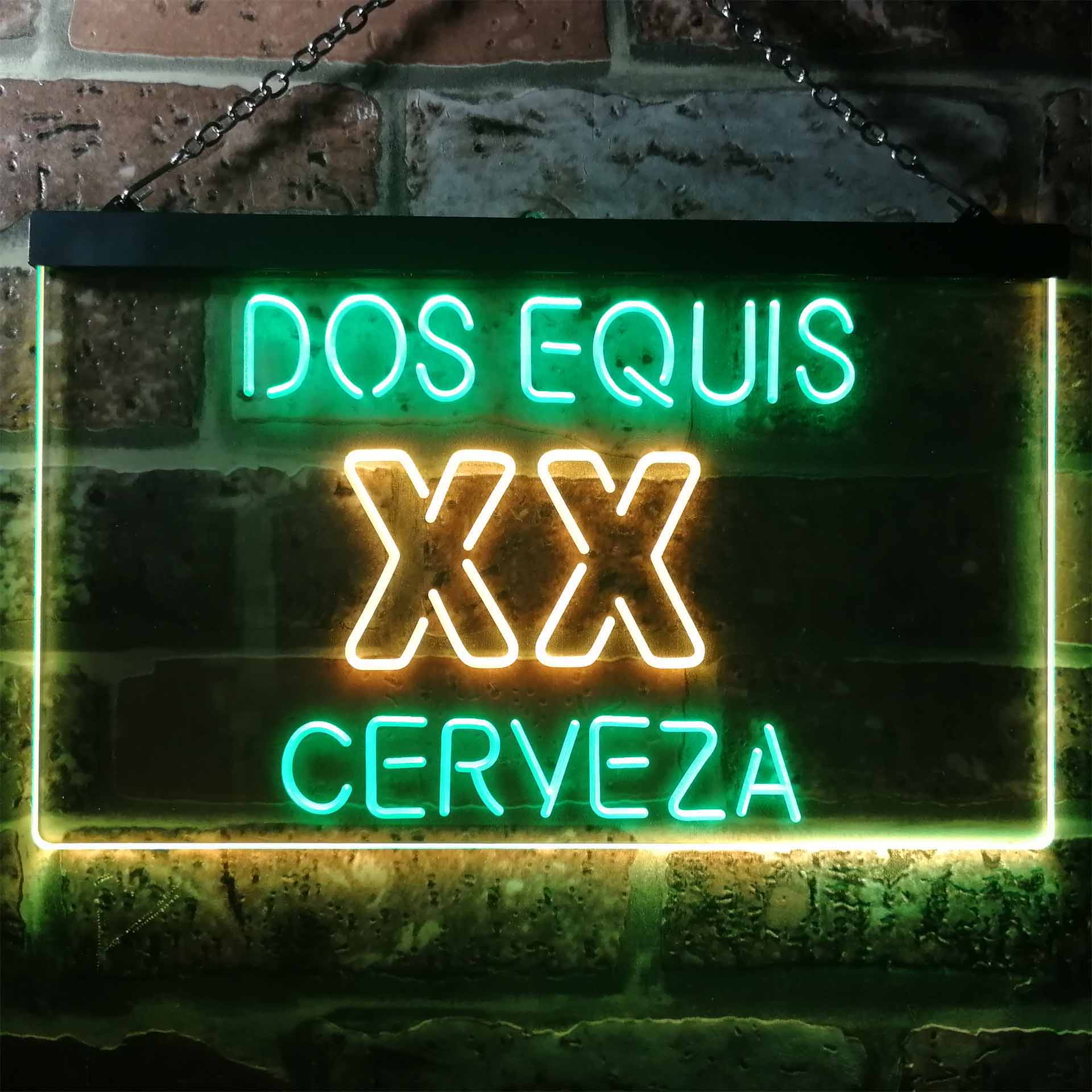 Dos Equis XX Cerveza Dual Color LED Neon Sign ProLedSign