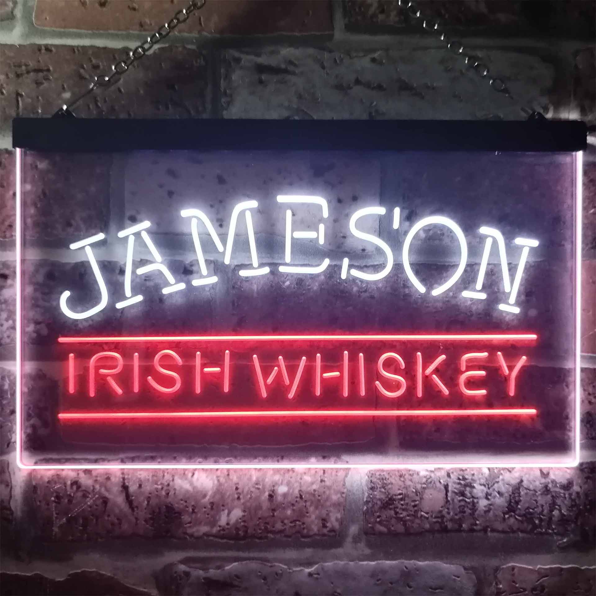 Jameson Irish Whiskey Dual Color LED Neon Sign ProLedSign