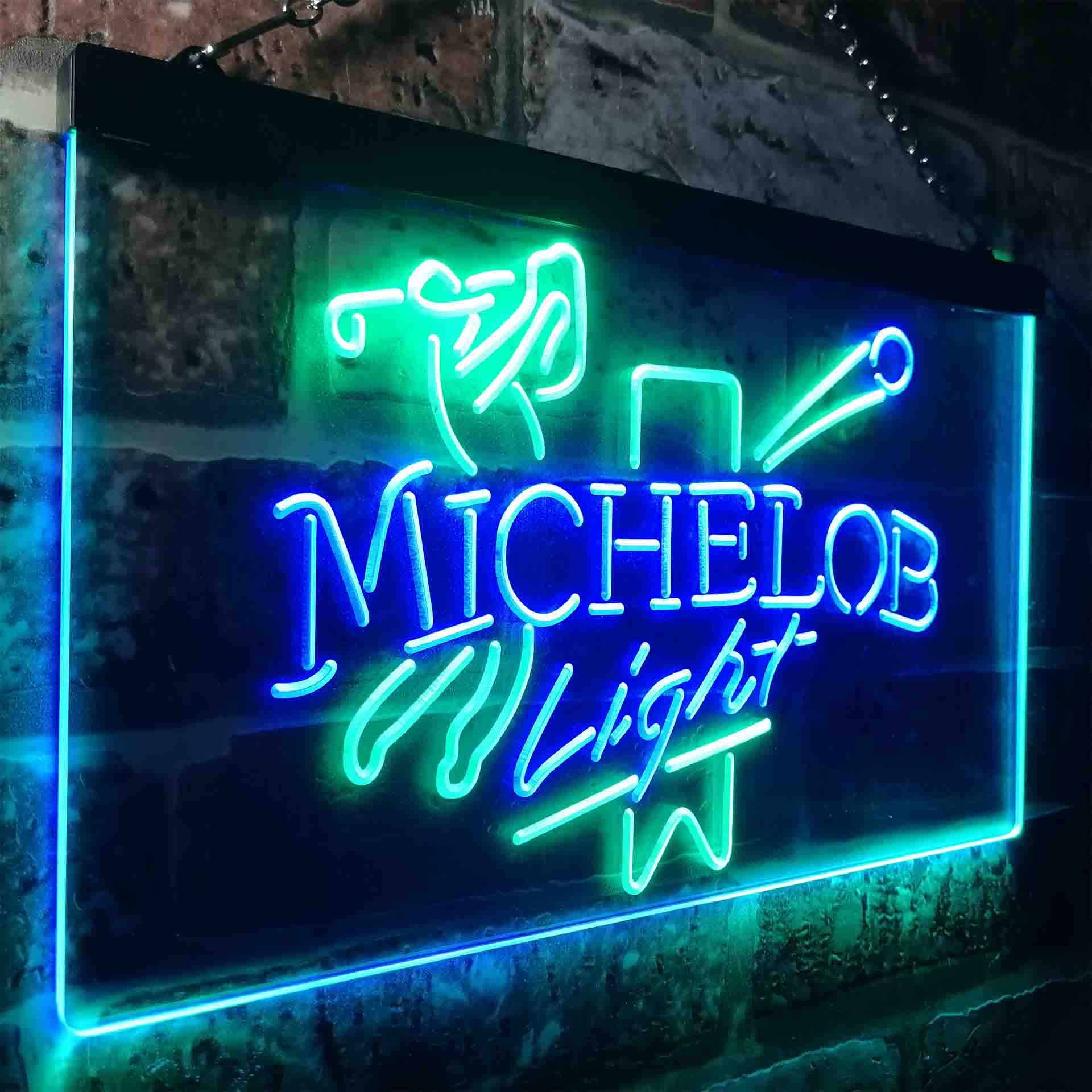 Michelob Light Beer Golf Bar Neon-Like LED Sign - ProLedSign