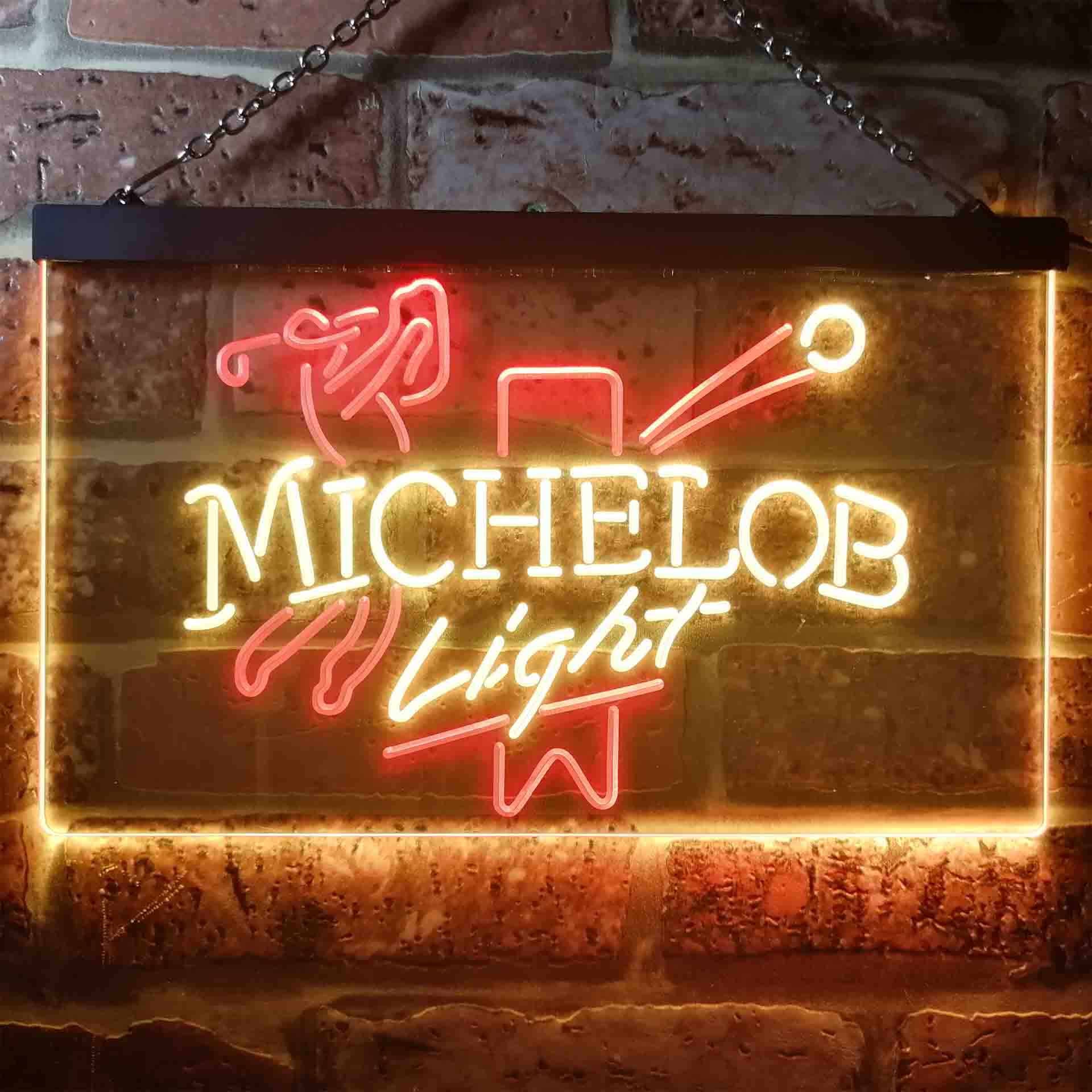 Michelob Light Beer Golf Bar Neon-Like LED Sign