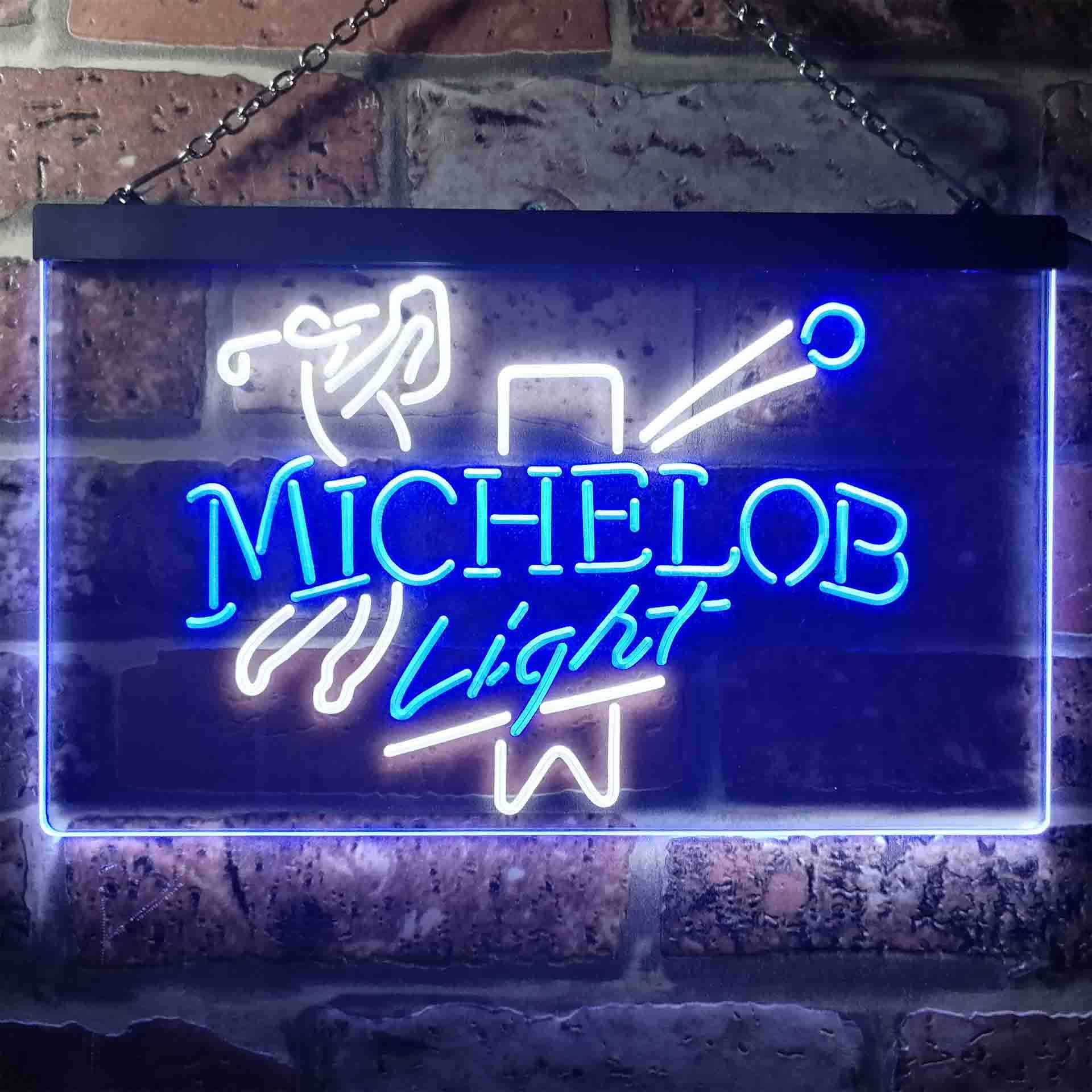 Michelob Light Beer Golf Bar Neon-Like LED Sign - ProLedSign