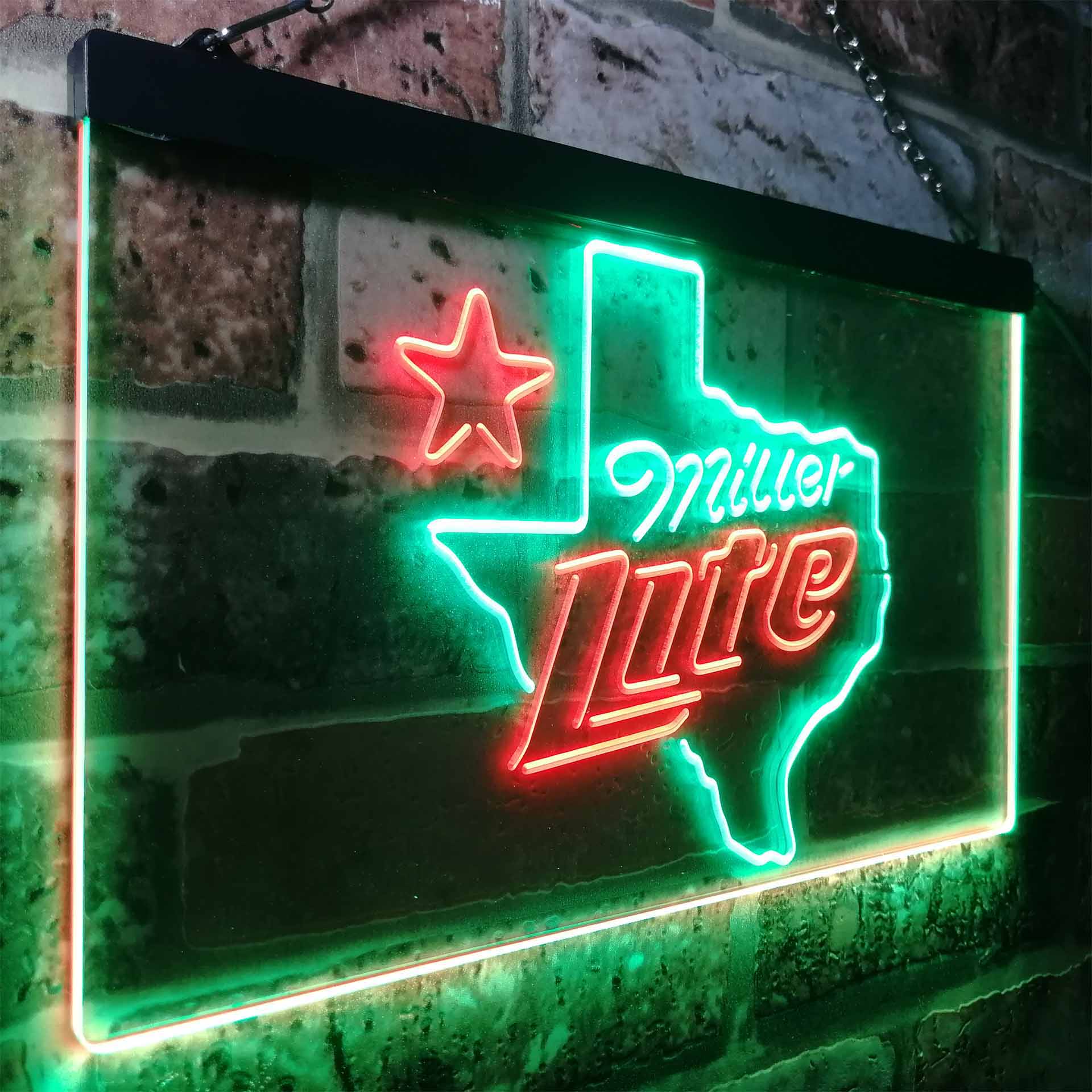 Miller Texas Star Beer Neon-Like LED Sign