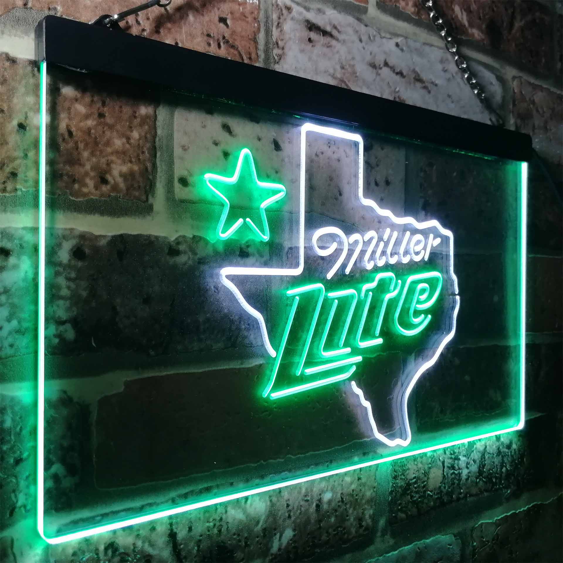 Miller Texas Star Beer Neon-Like LED Sign