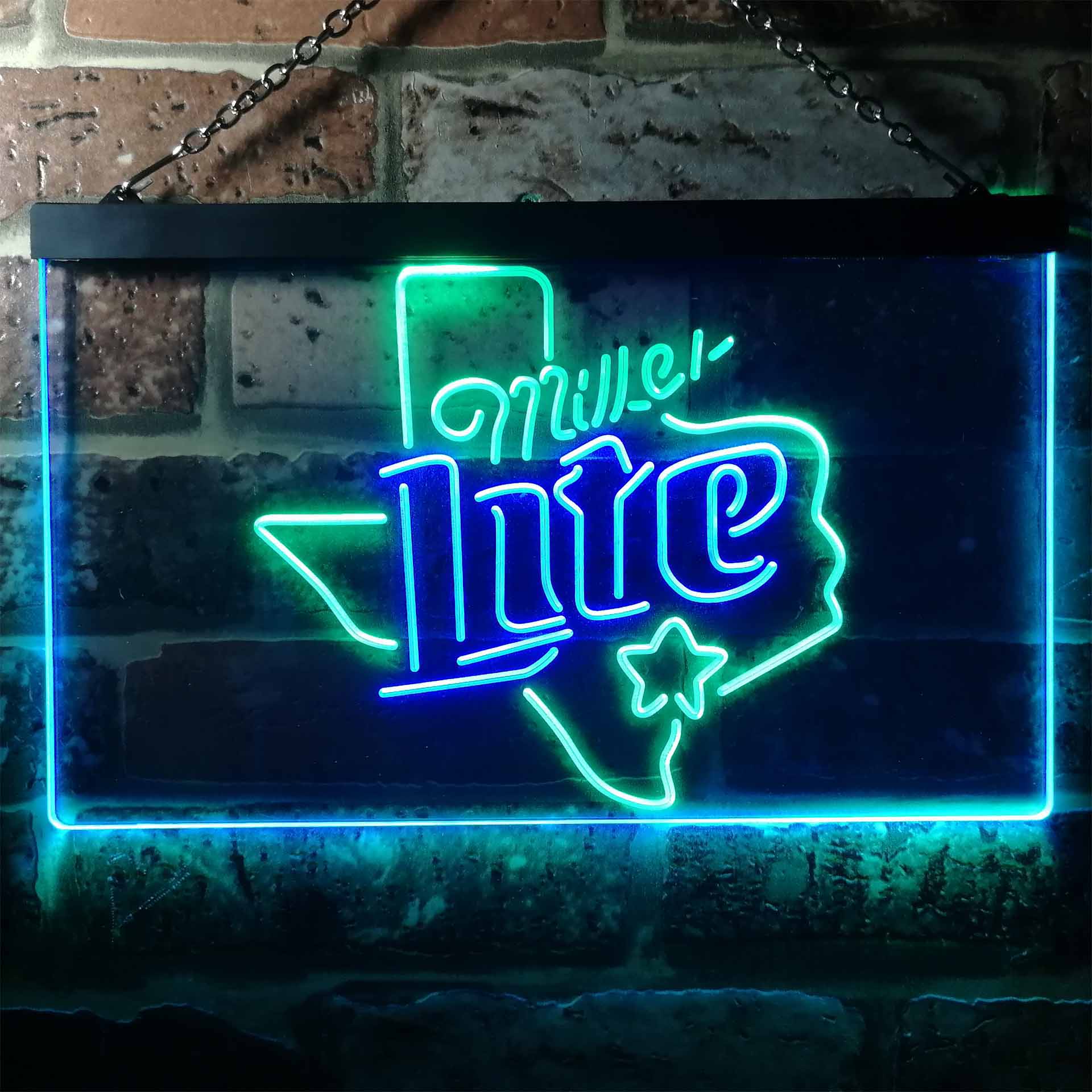 Miller Star Texas Beer Neon-Like LED Sign