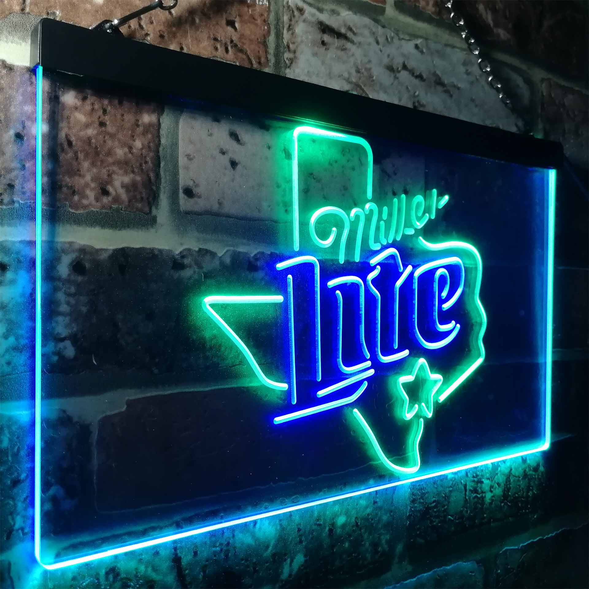 Miller Star Texas Beer Neon-Like LED Sign