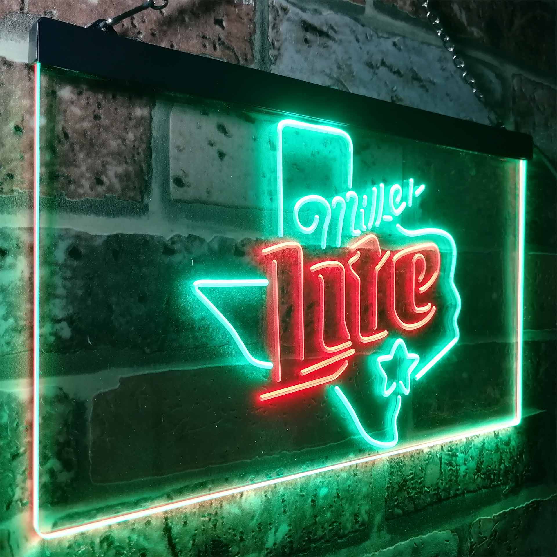 Miller Star Texas Beer Neon-Like LED Sign