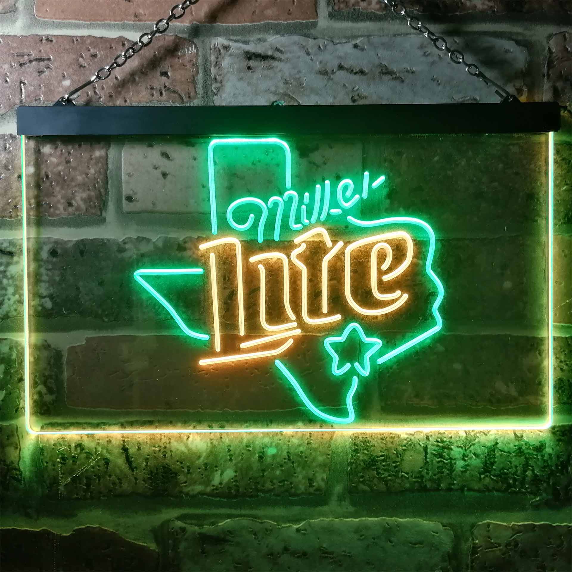 Miller Star Texas Beer Neon-Like LED Sign