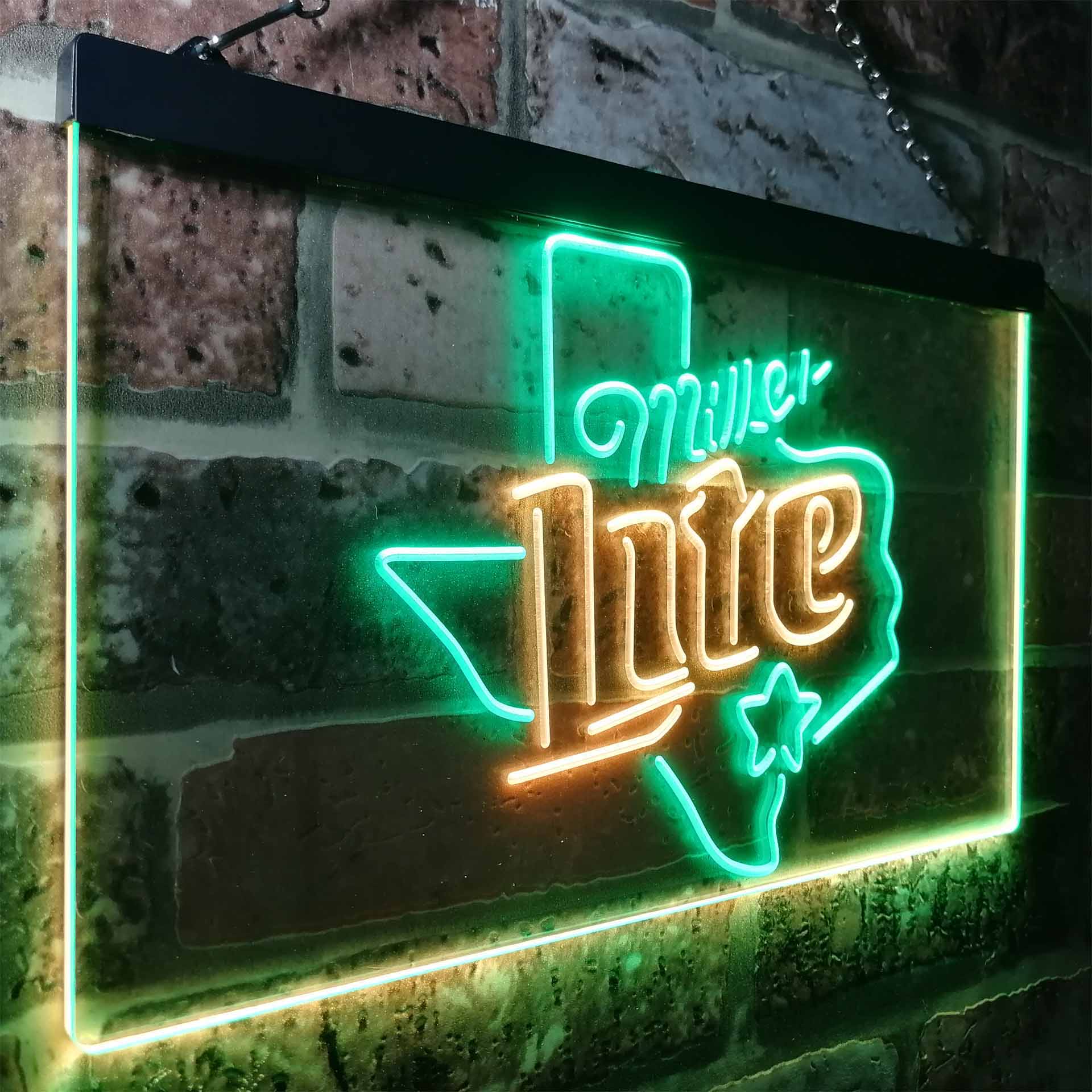 Miller Star Texas Beer Neon-Like LED Sign