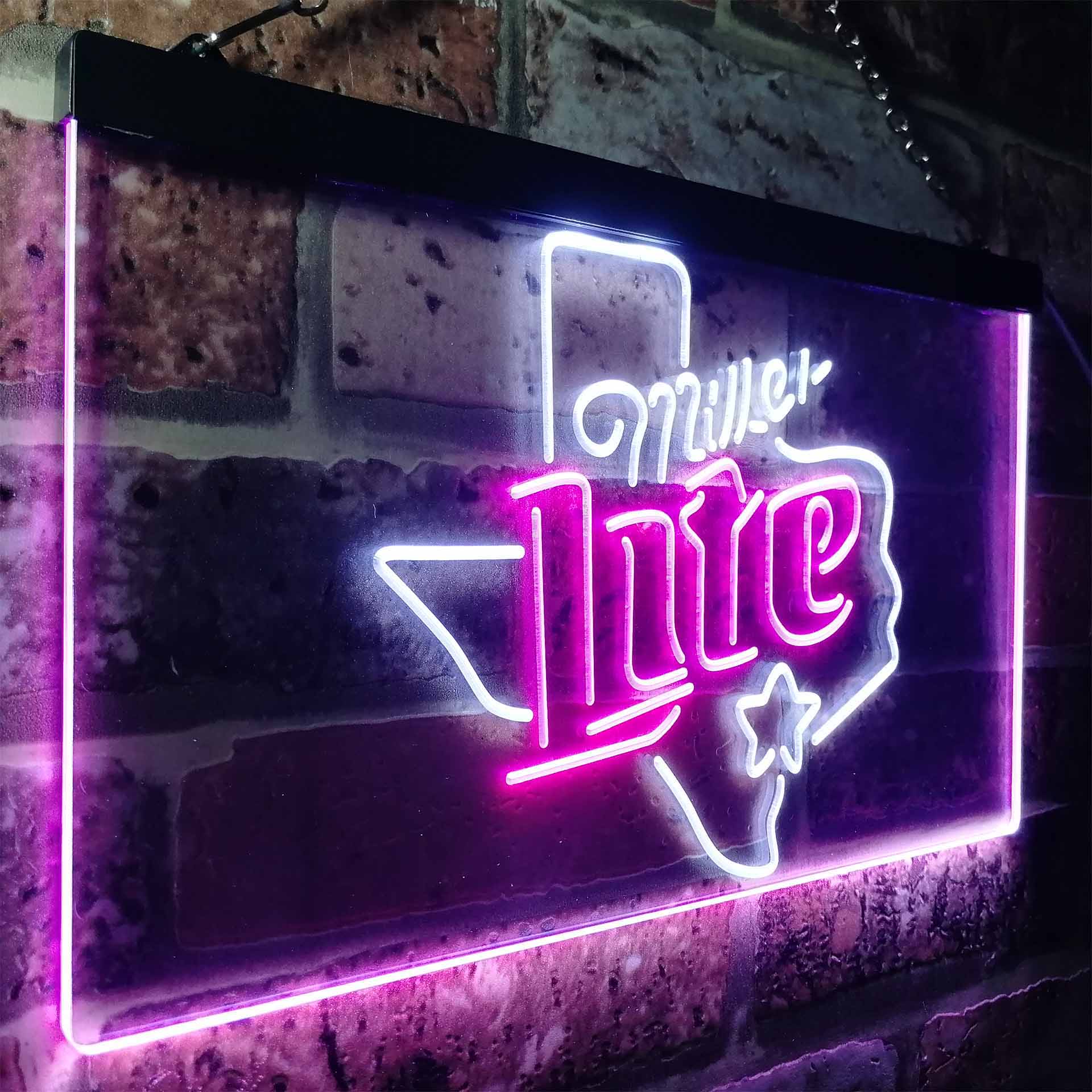 Miller Star Texas Beer Neon-Like LED Sign