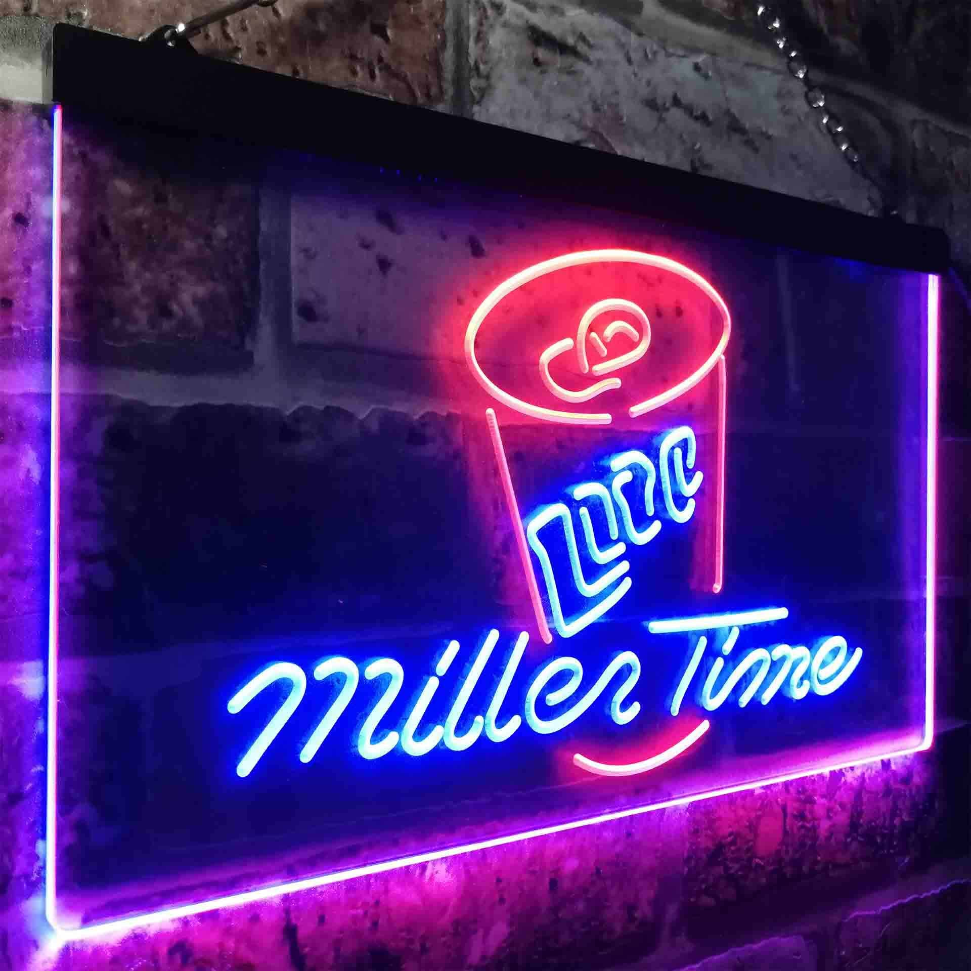 Miller Lite Time Can Neon-Like LED Sign