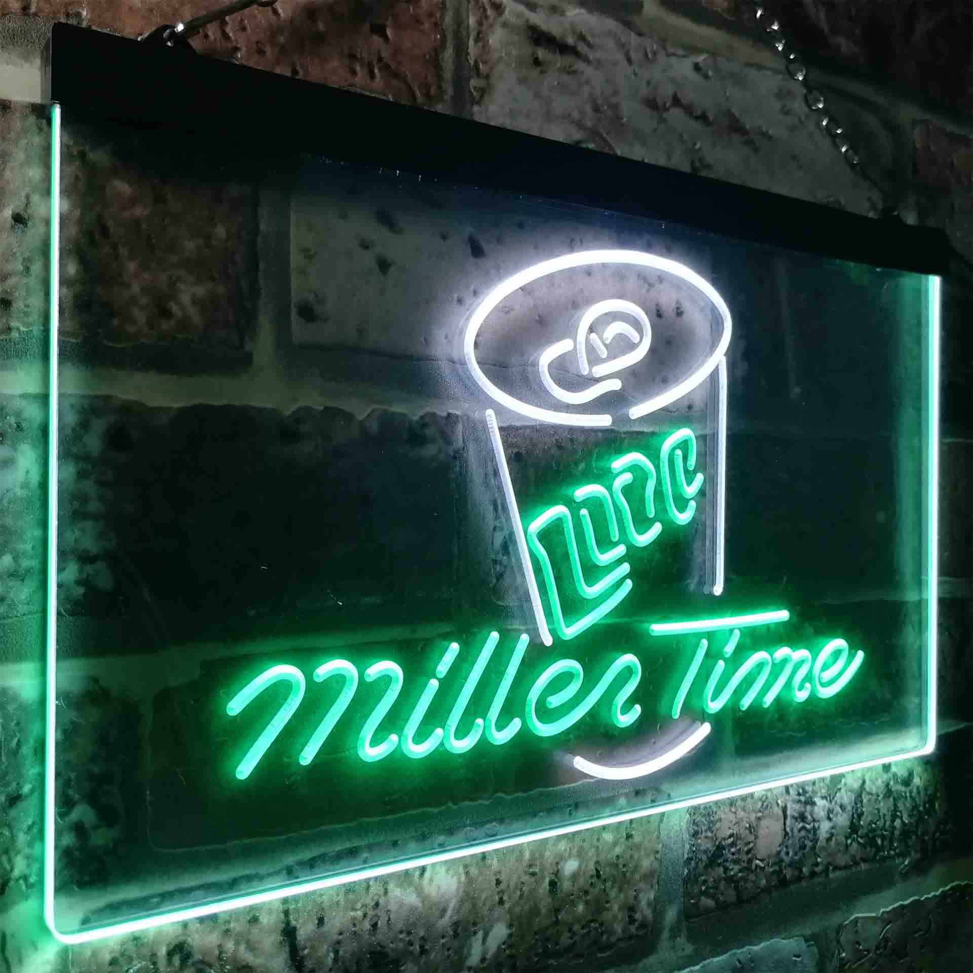 Miller Lite Time Can Neon-Like LED Sign