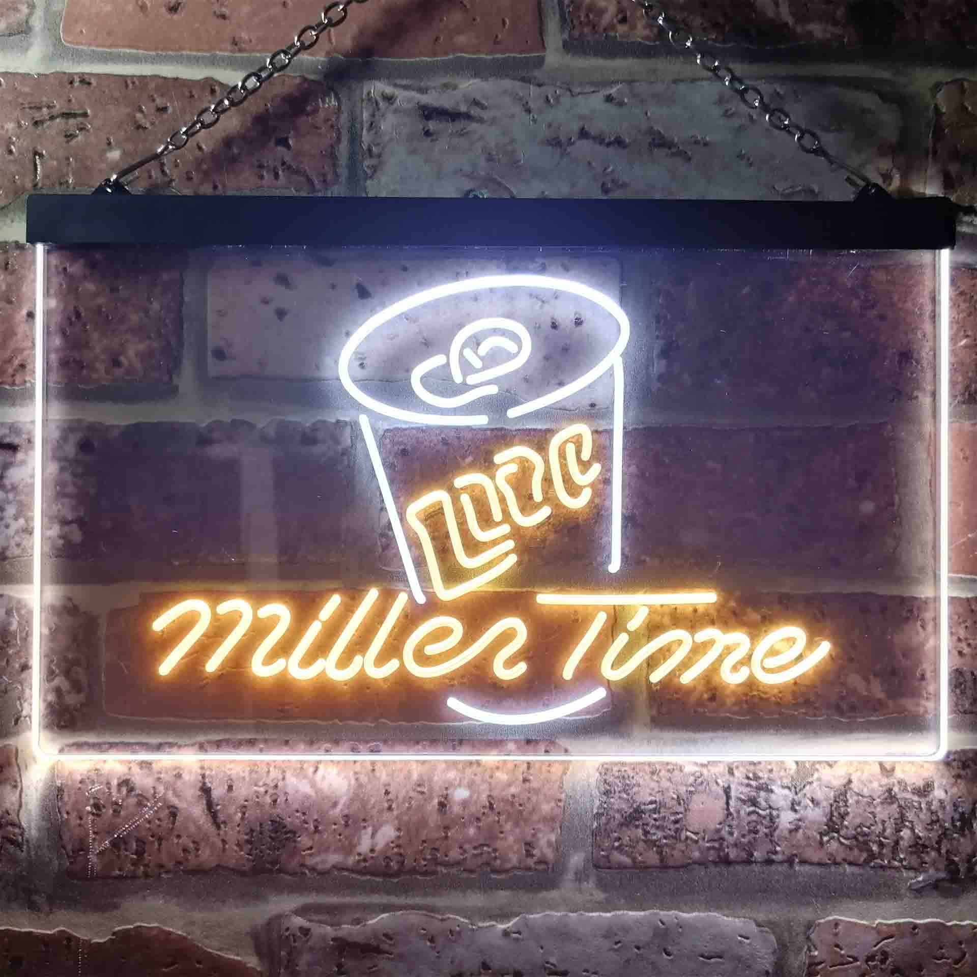 Miller Lite Time Can Neon-Like LED Sign