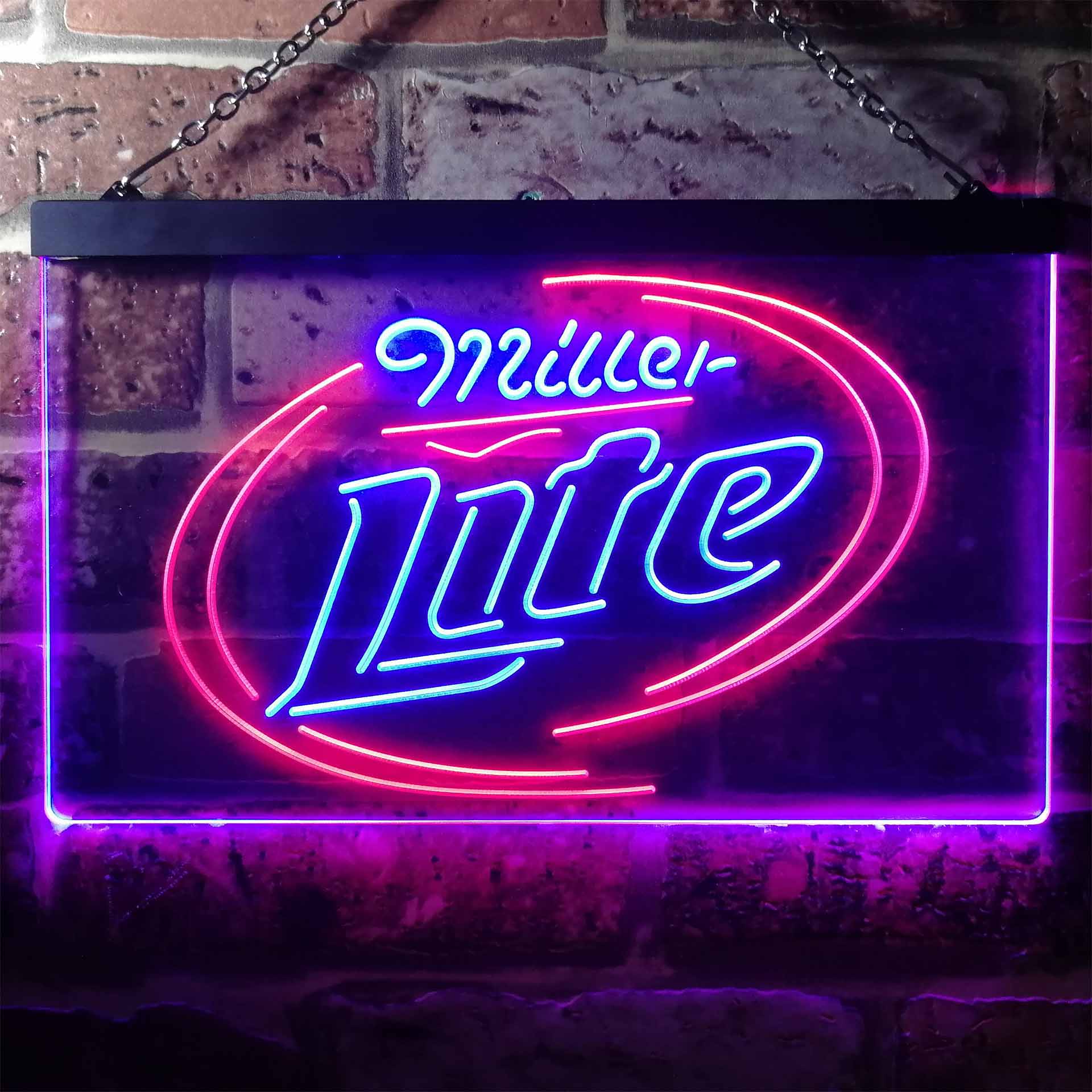 Miller Lite Classic Dual Color LED Neon Sign ProLedSign