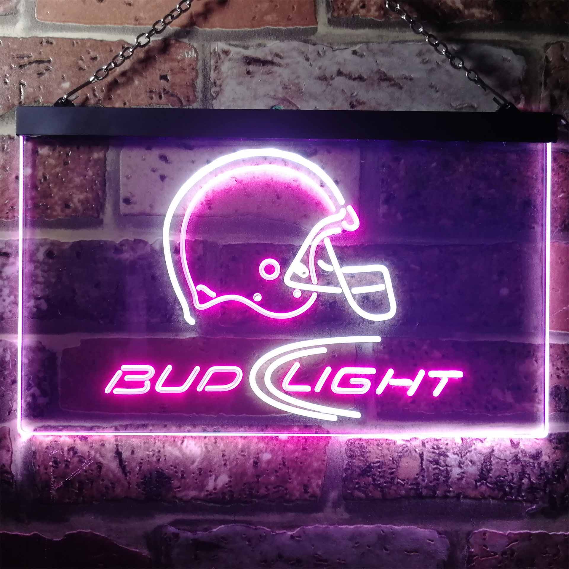 Bud Light Helmet Football Club Neon-Like LED Sign
