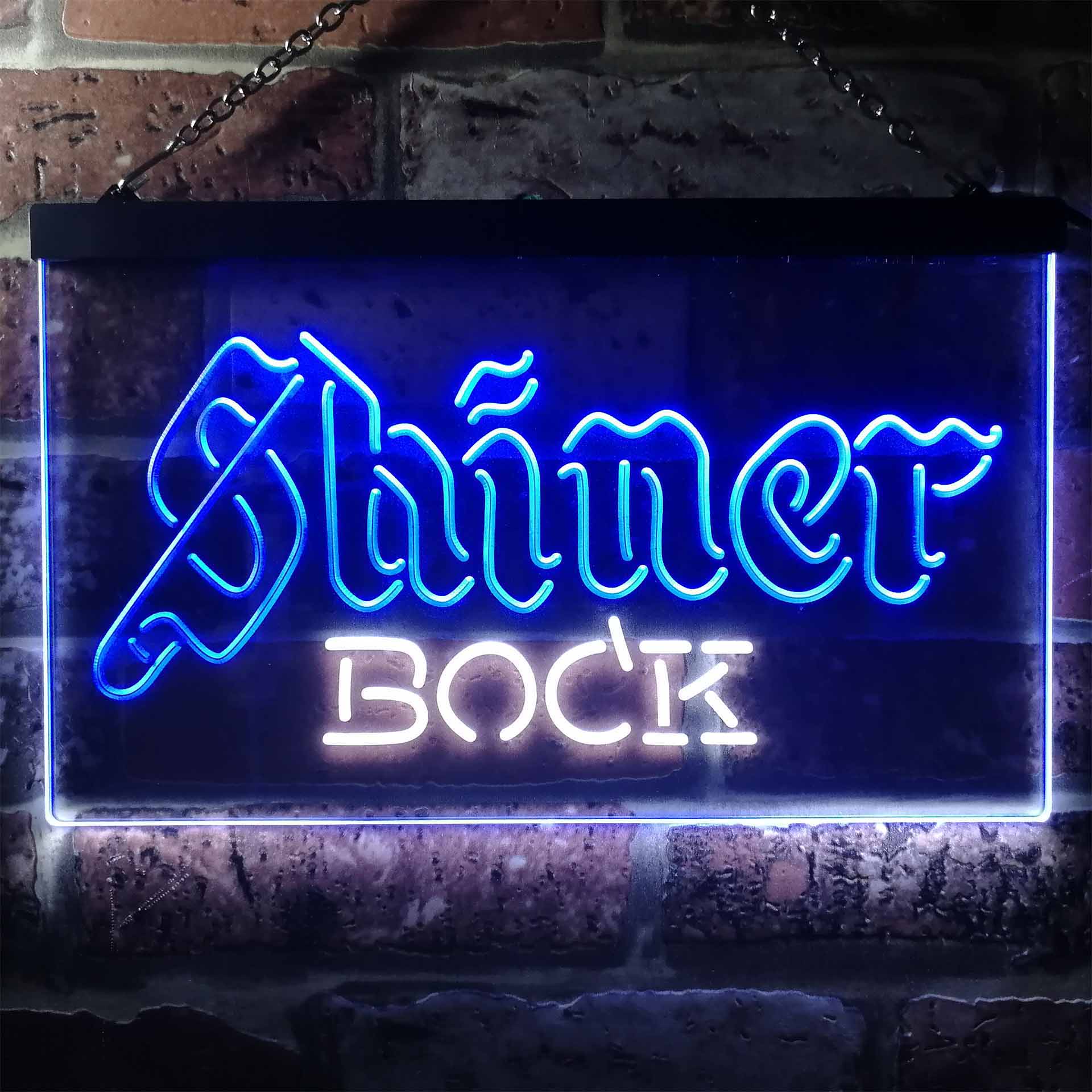 Shiner Bock Beer Dual Color LED Neon Sign ProLedSign