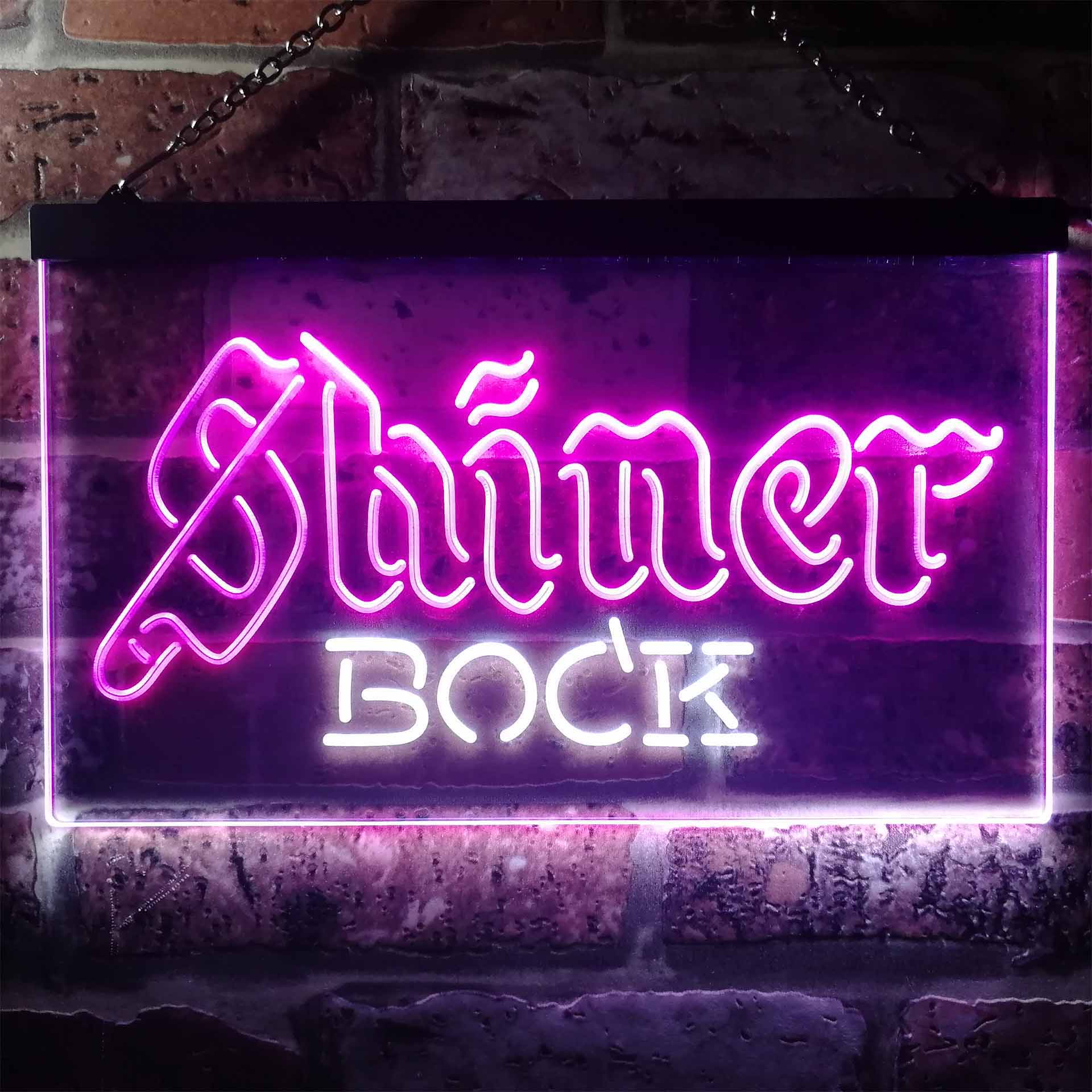 Shiner Bock Beer Dual Color LED Neon Sign ProLedSign