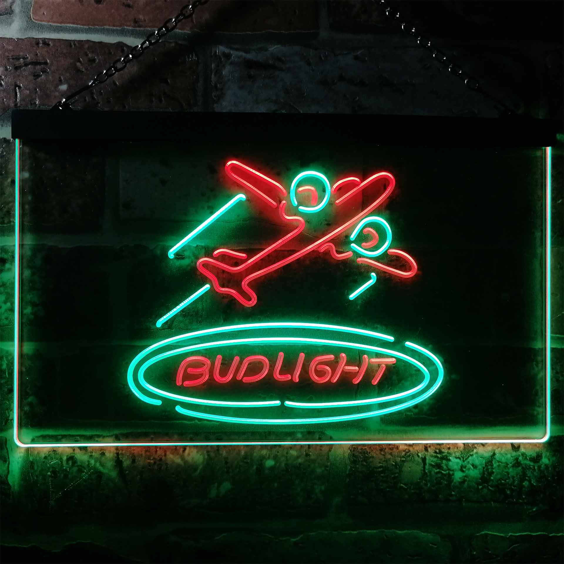 Bud Light airplane Dual Color LED Neon Sign ProLedSign