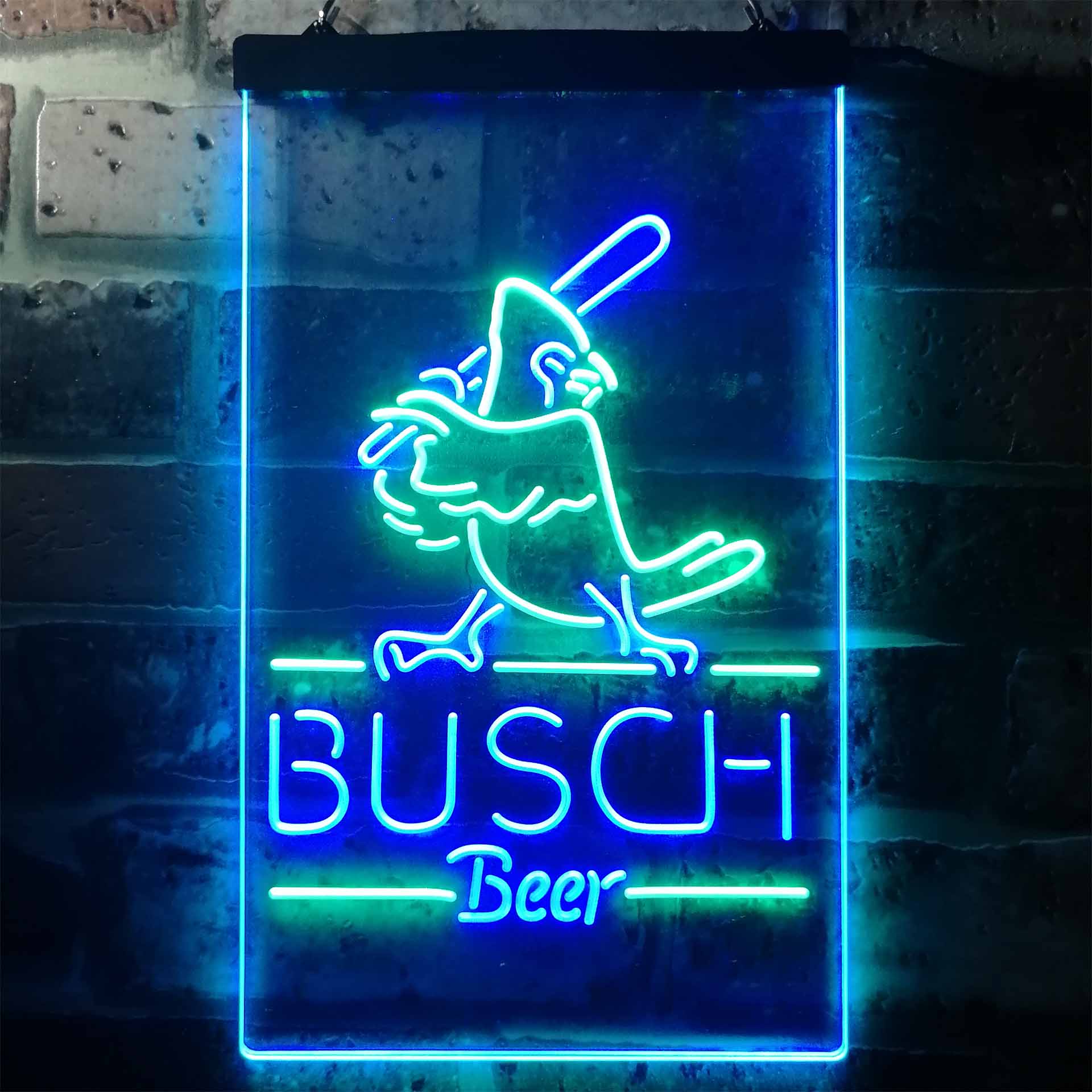 Busch Beer Baseball Bird Neon LED Sign