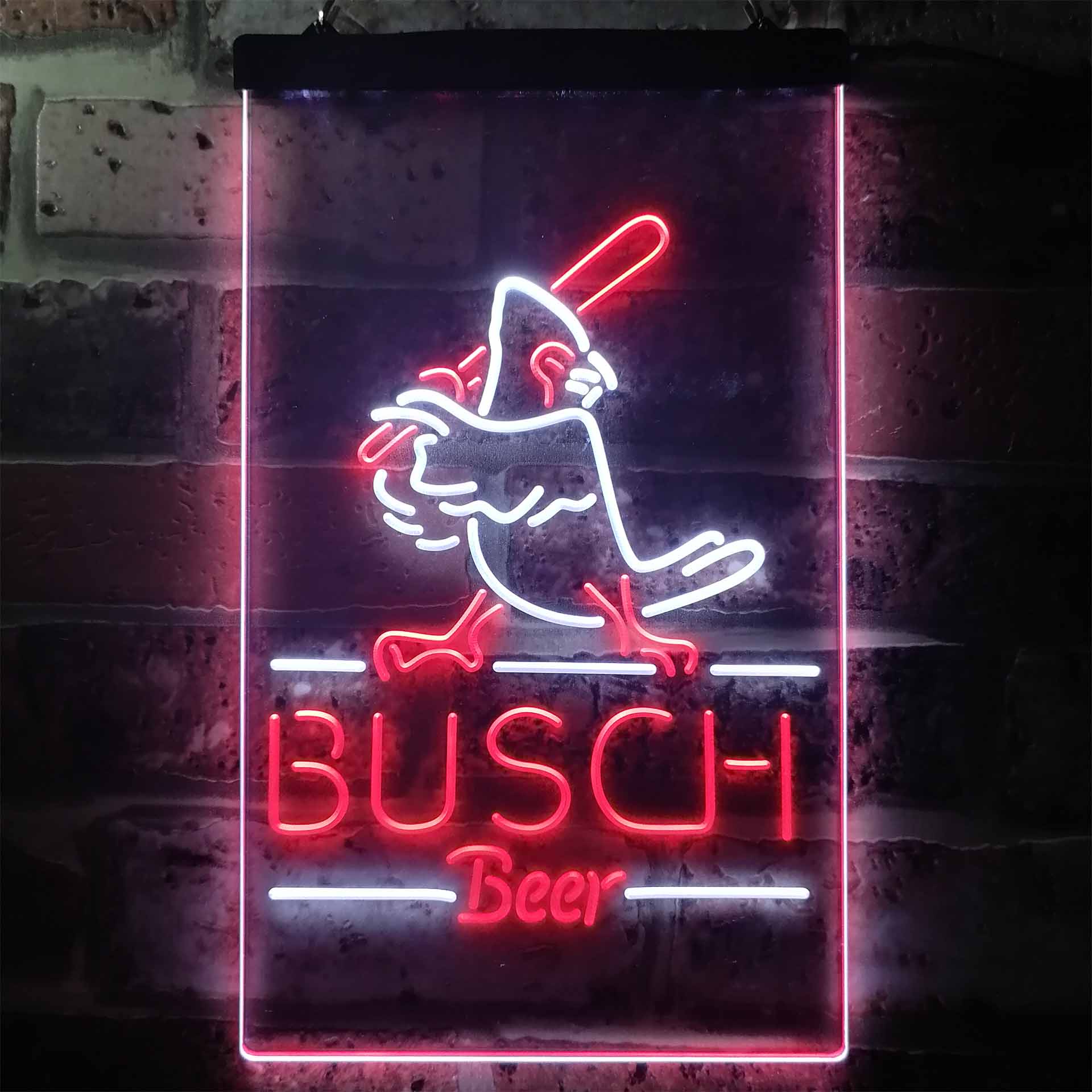 Busch Beer Baseball Bird Neon LED Sign
