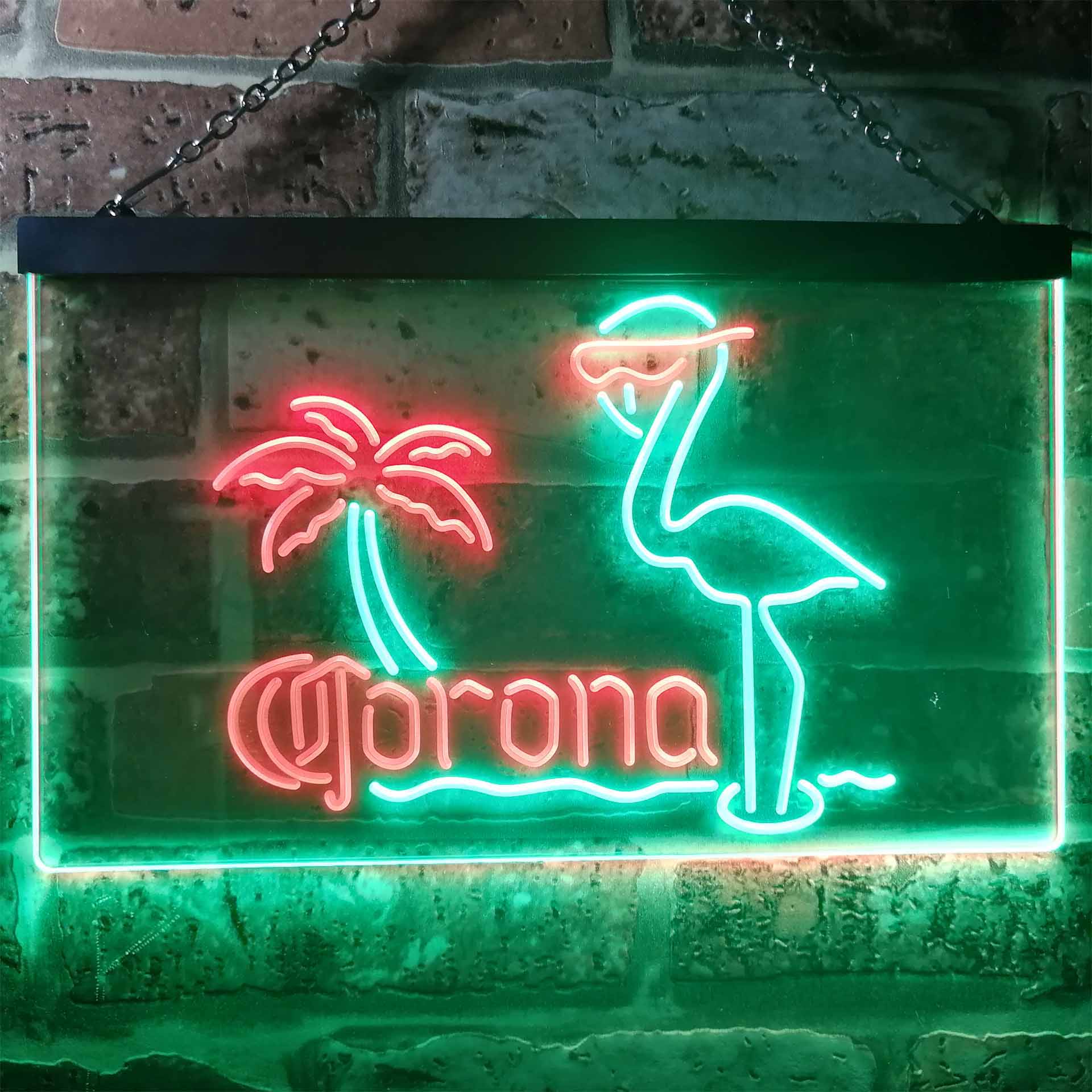 Corona Extra Pink Flamingo Dual Color LED Neon Sign ProLedSign