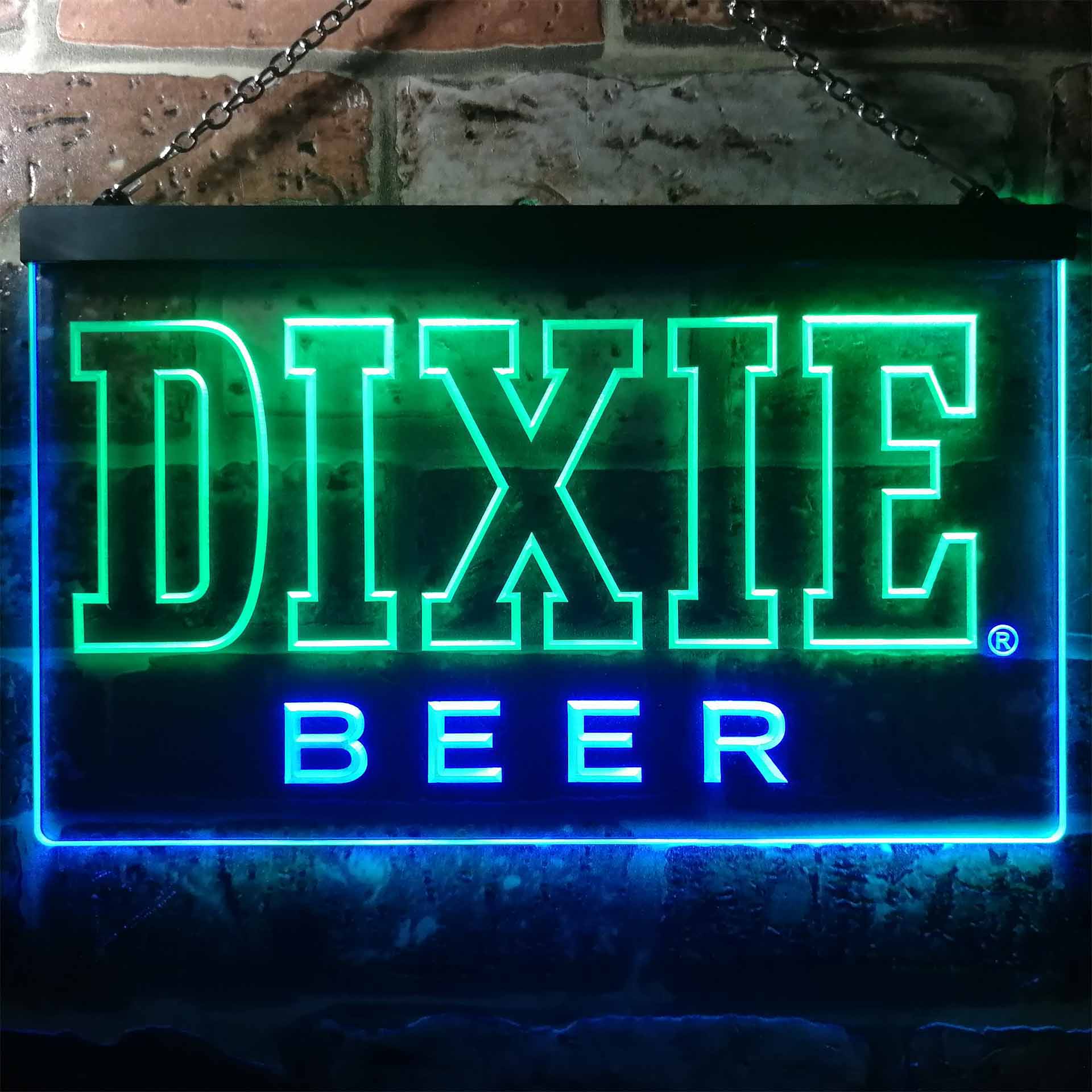 Dixie Beer Dual Color LED Neon Sign ProLedSign