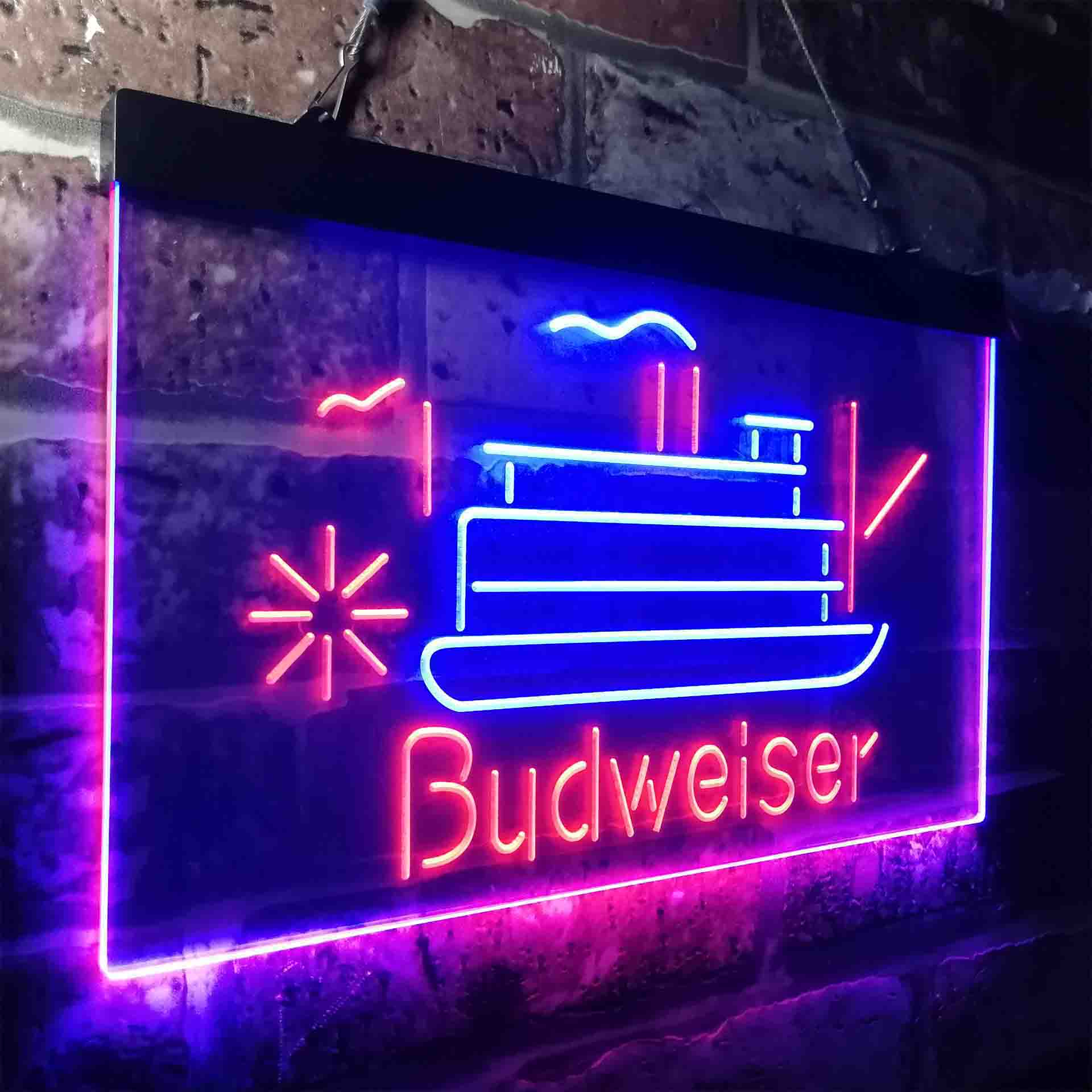Budweiser Cruise Ship Boat Neon-Like LED Sign - ProLedSign