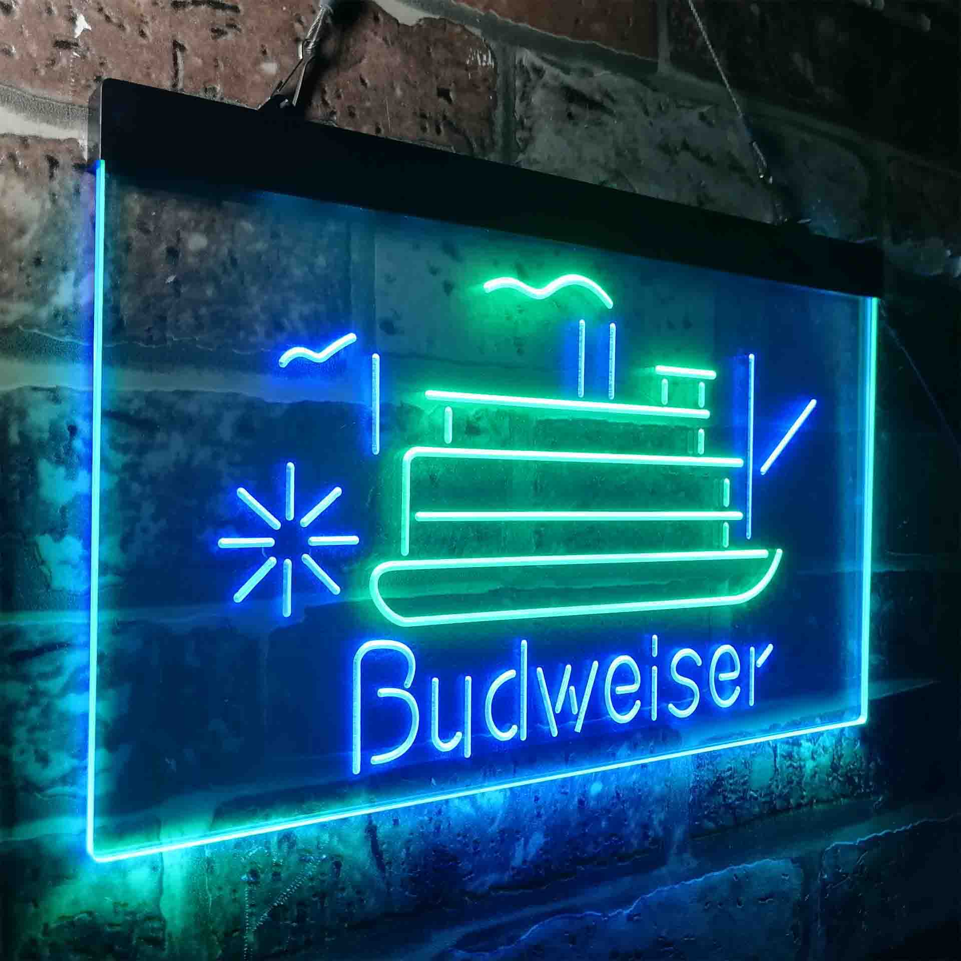 Budweiser Cruise Ship Boat Neon-Like LED Sign - ProLedSign